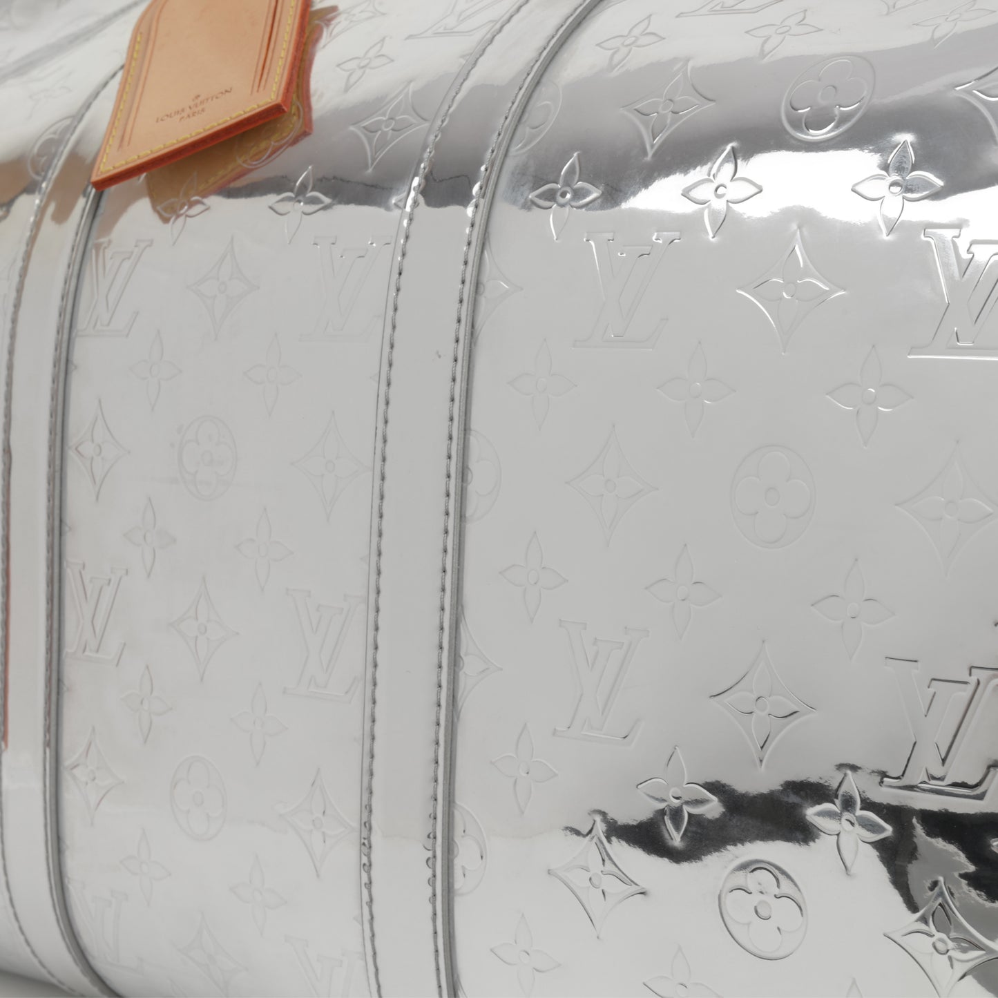 Louis Vuitton Virgil Abloh Keepall 50 - Silver Metallic Monogram