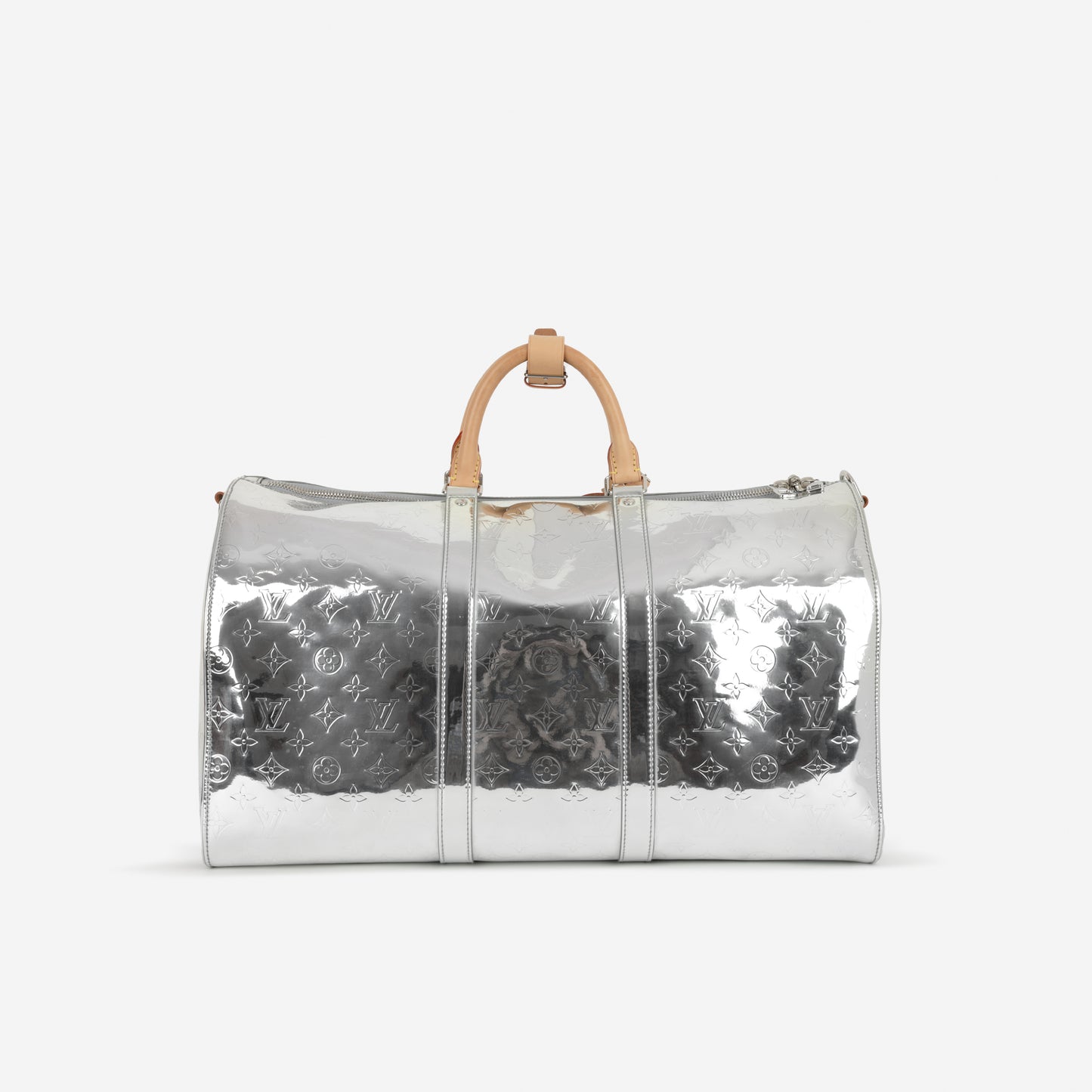 Louis Vuitton Virgil Abloh Keepall 50 - Silver Metallic Monogram