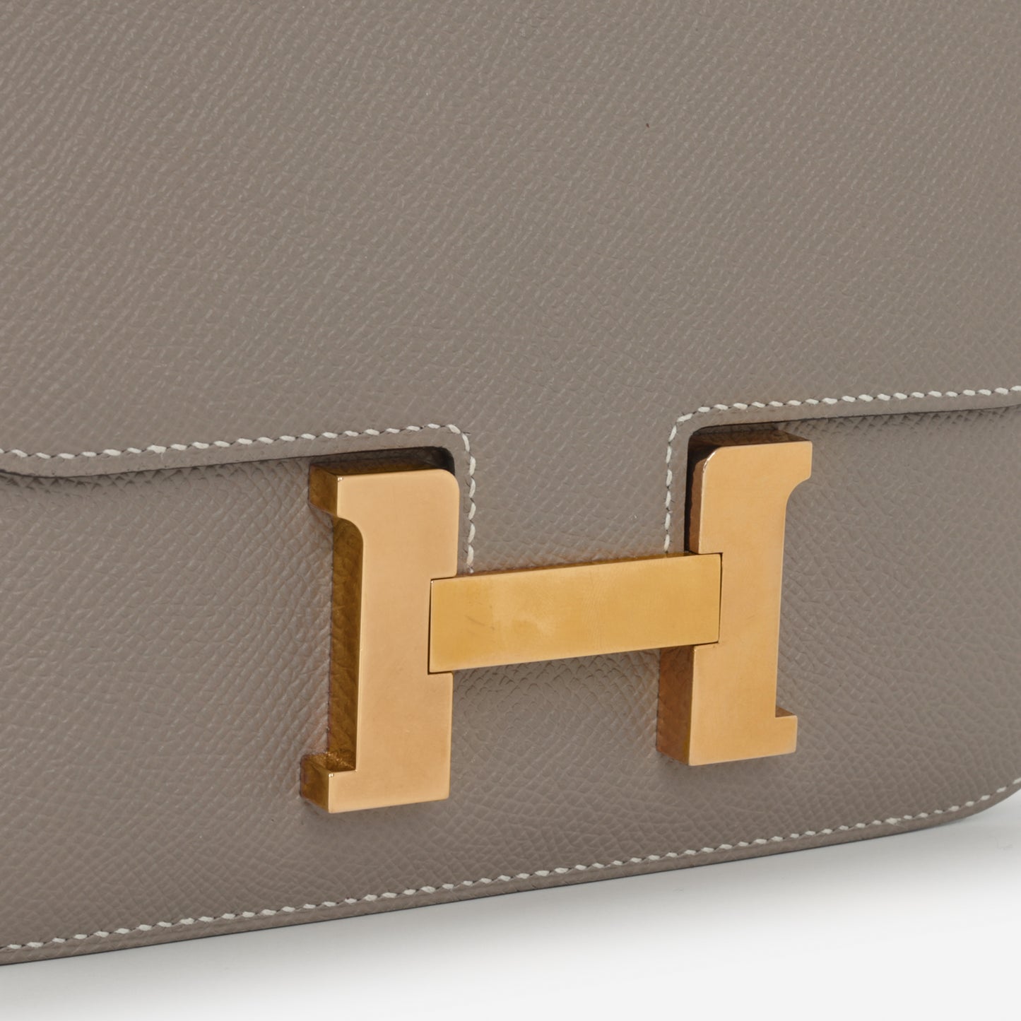 Hermès HSS Constance 18 - Gris Asphalte Epsom / Rose Shocking Interior | Rose Gold Hardware
