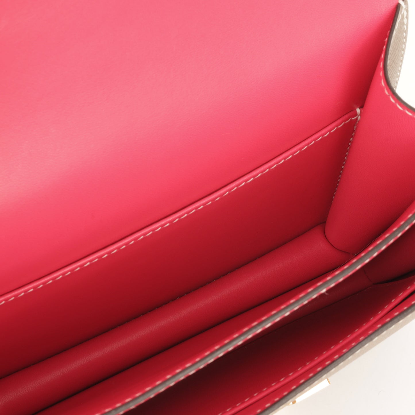 Hermès HSS Constance 18 - Gris Asphalte Epsom / Rose Shocking Interior | Rose Gold Hardware