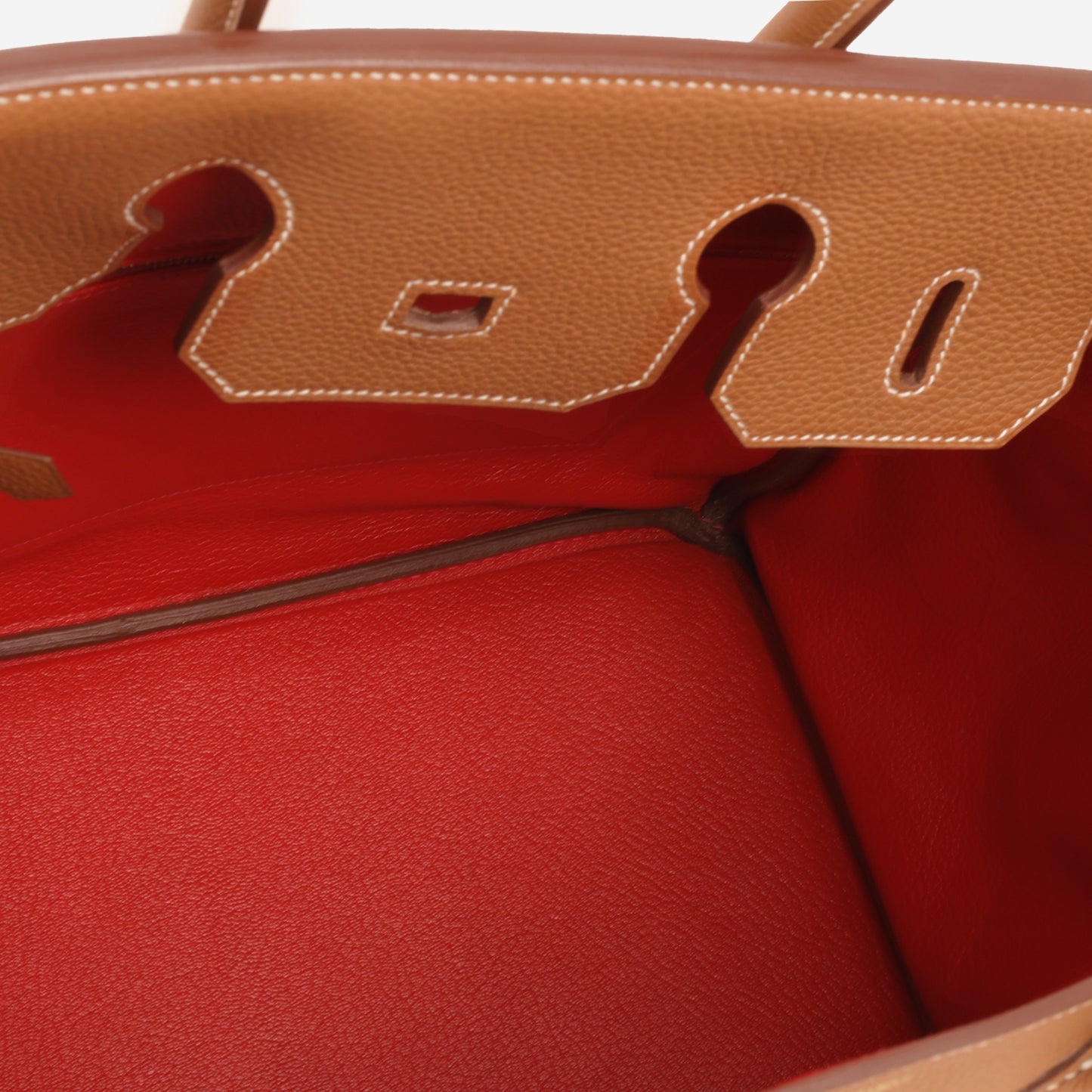 Hermès Verso Birkin 35 - Gold Togo / Geranium Interior | Gold Hardware