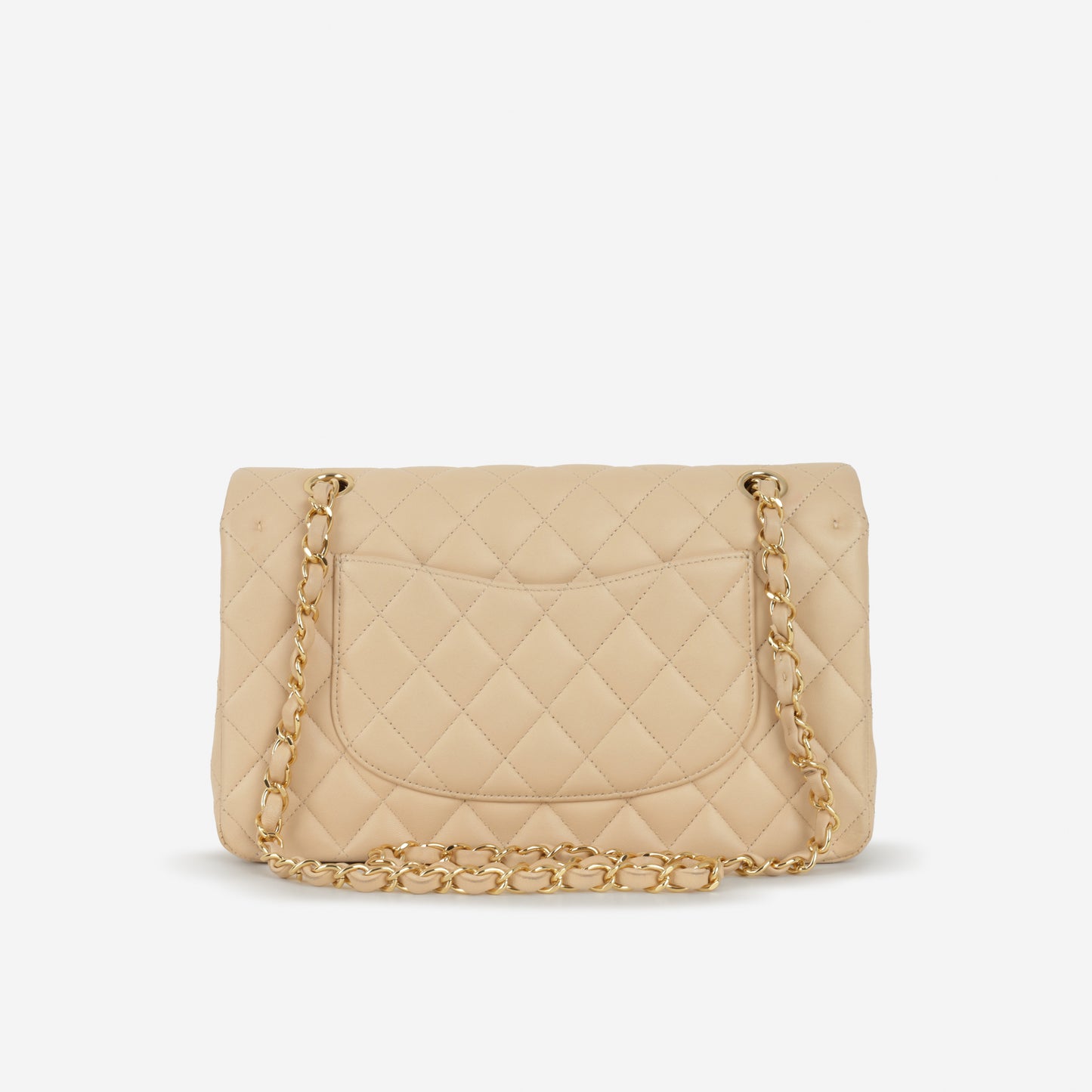 Chanel Medium Classic Flap - Beige Lambskin | Gold Hardware