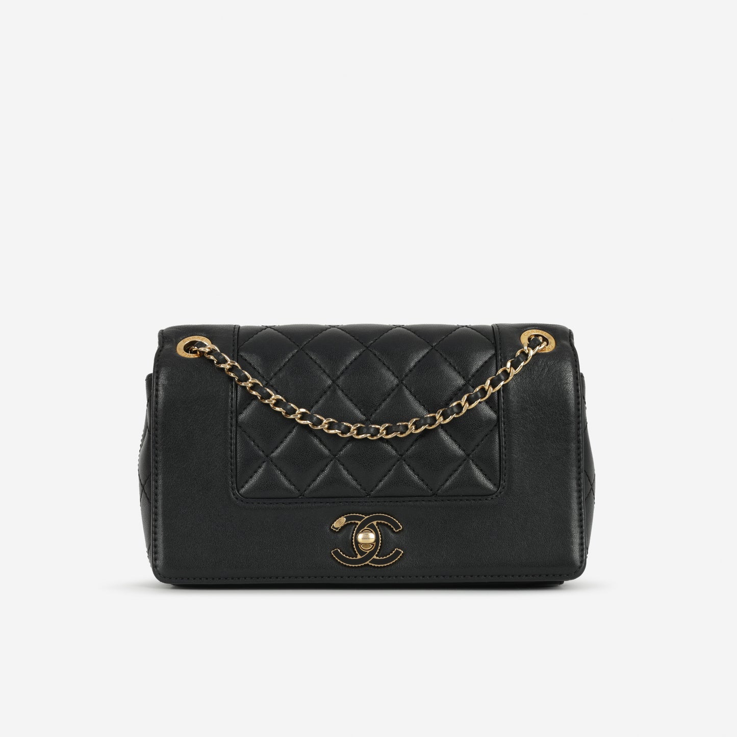Chanel Small Mademoiselle Flap Bag - Black Calfskin | Gold Hardware