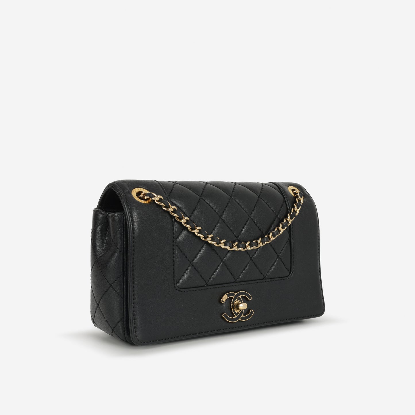 Chanel Small Mademoiselle Flap Bag - Black Calfskin | Gold Hardware