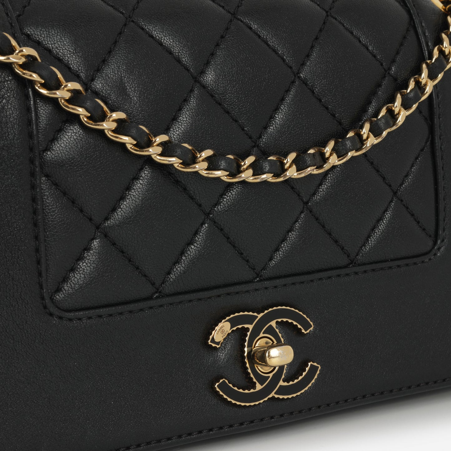Chanel Small Mademoiselle Flap Bag - Black Calfskin | Gold Hardware