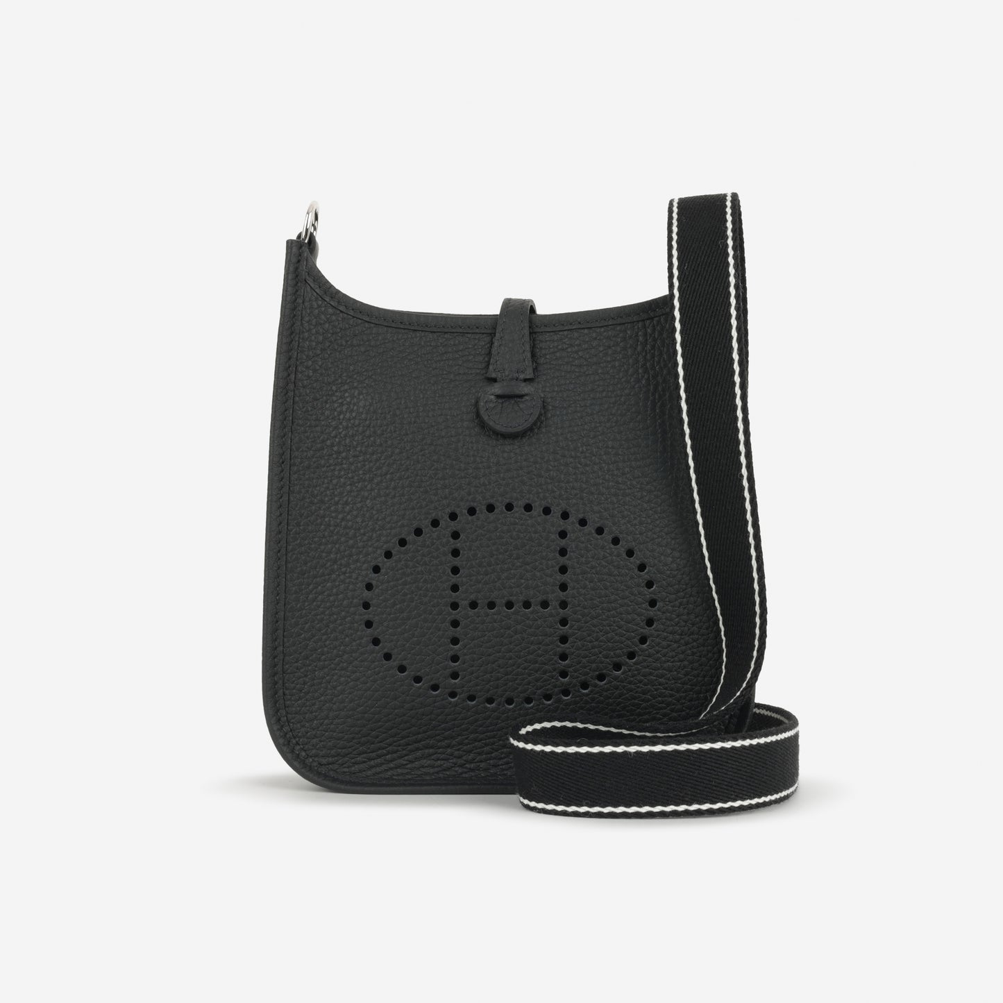 Hermès Mini Evelyne 16 - Black Clemence | Palladium Hardware