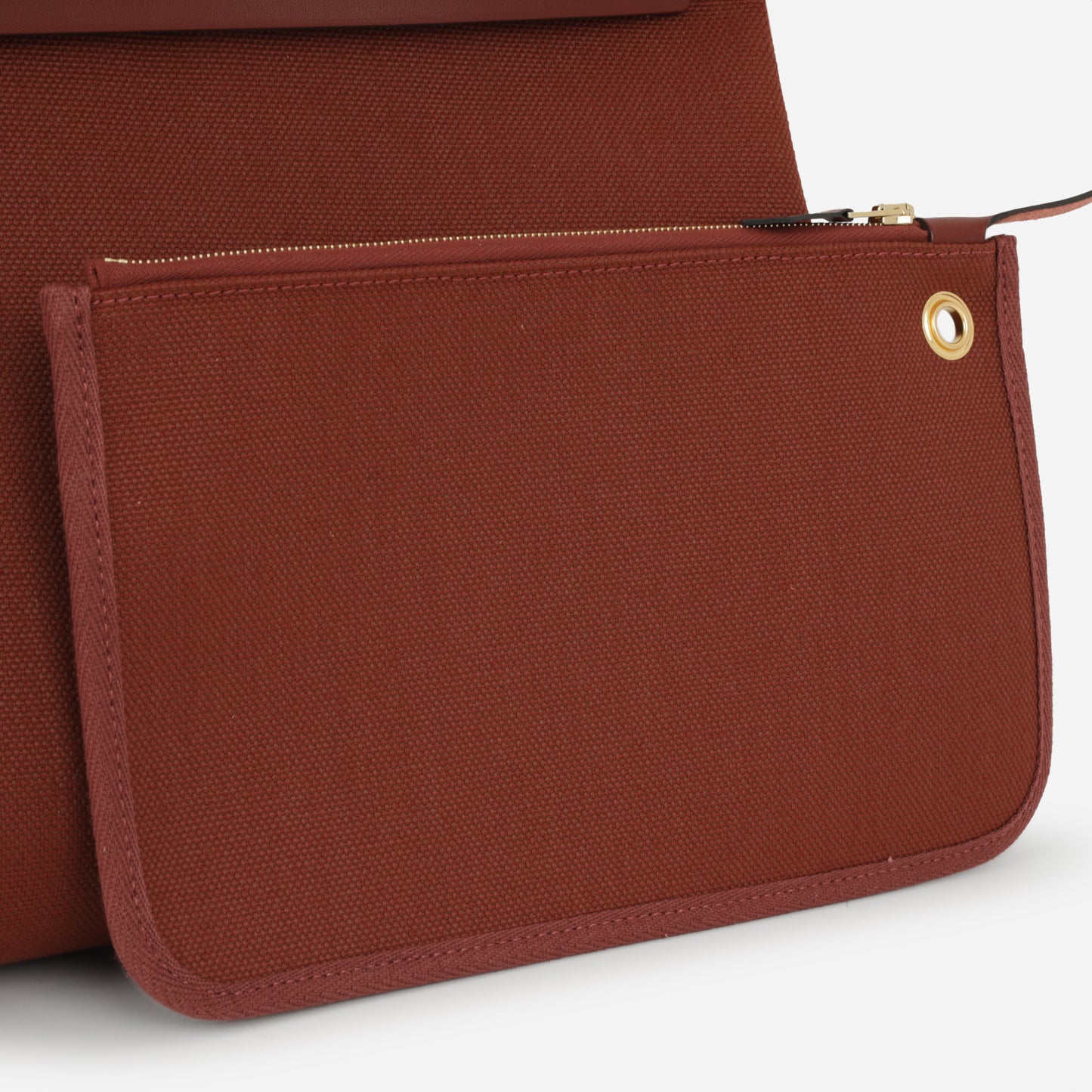 Hermès Herbag 31 - Rouge H Canvas / Hunter | Gold Hardware