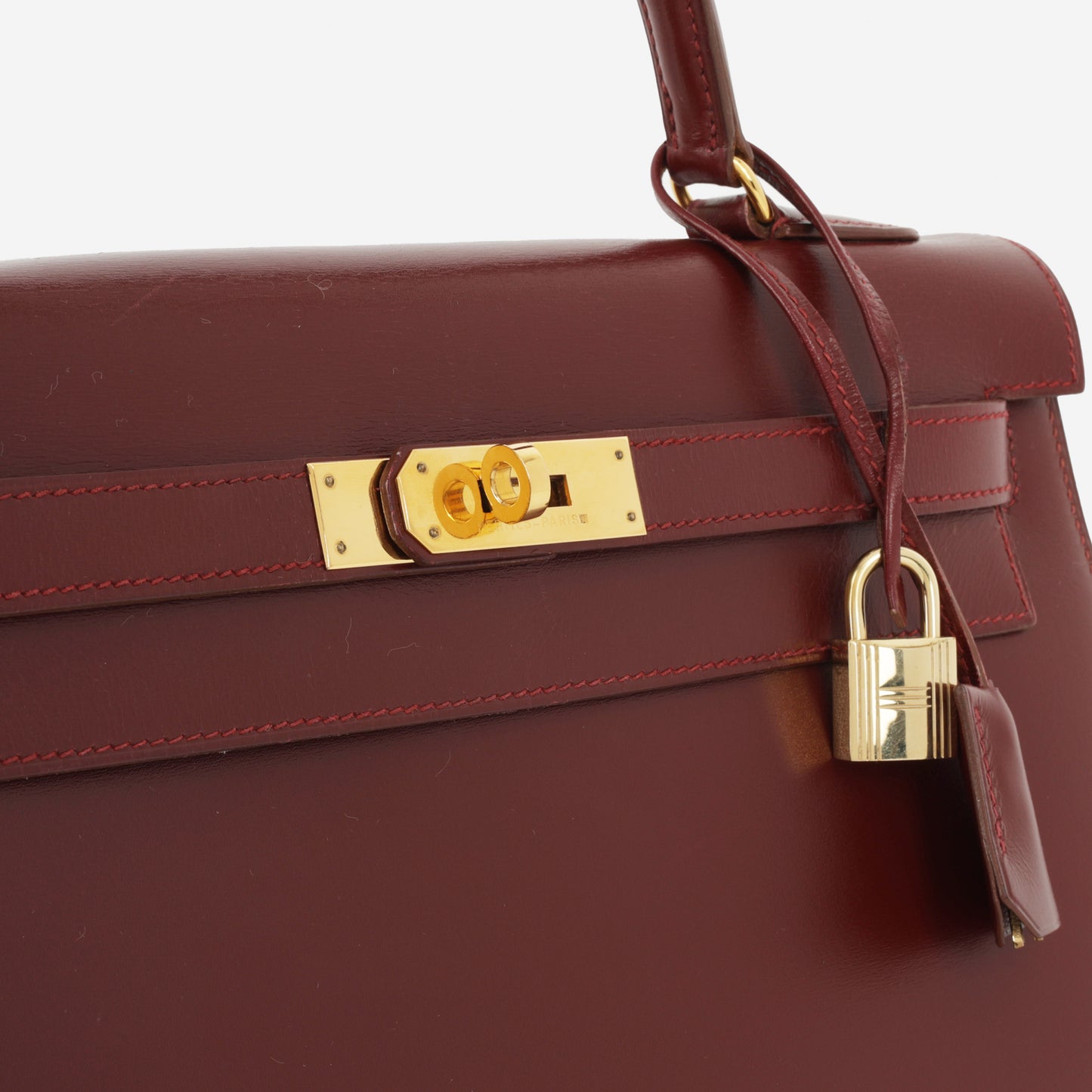 Hermès Vintage Kelly 32 - Rouge H Box Calf | Gold Hardware