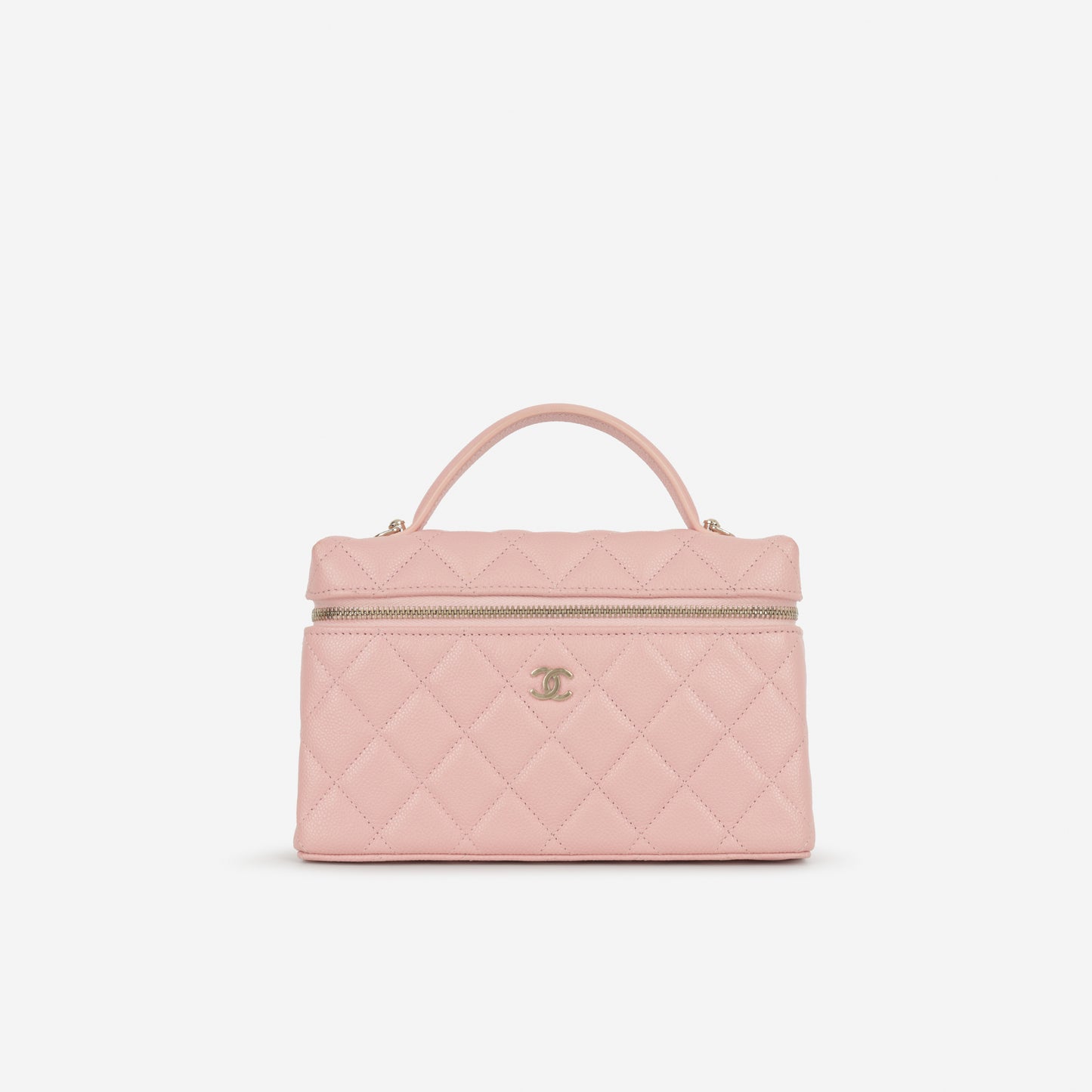 Chanel Vanity with Chain - Pink Caviar | Champagne Gold Hardware