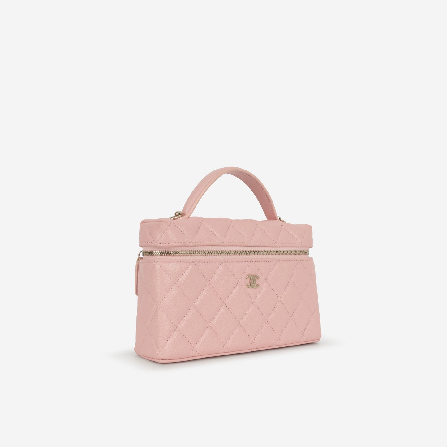 Chanel Vanity with Chain - Pink Caviar | Champagne Gold Hardware