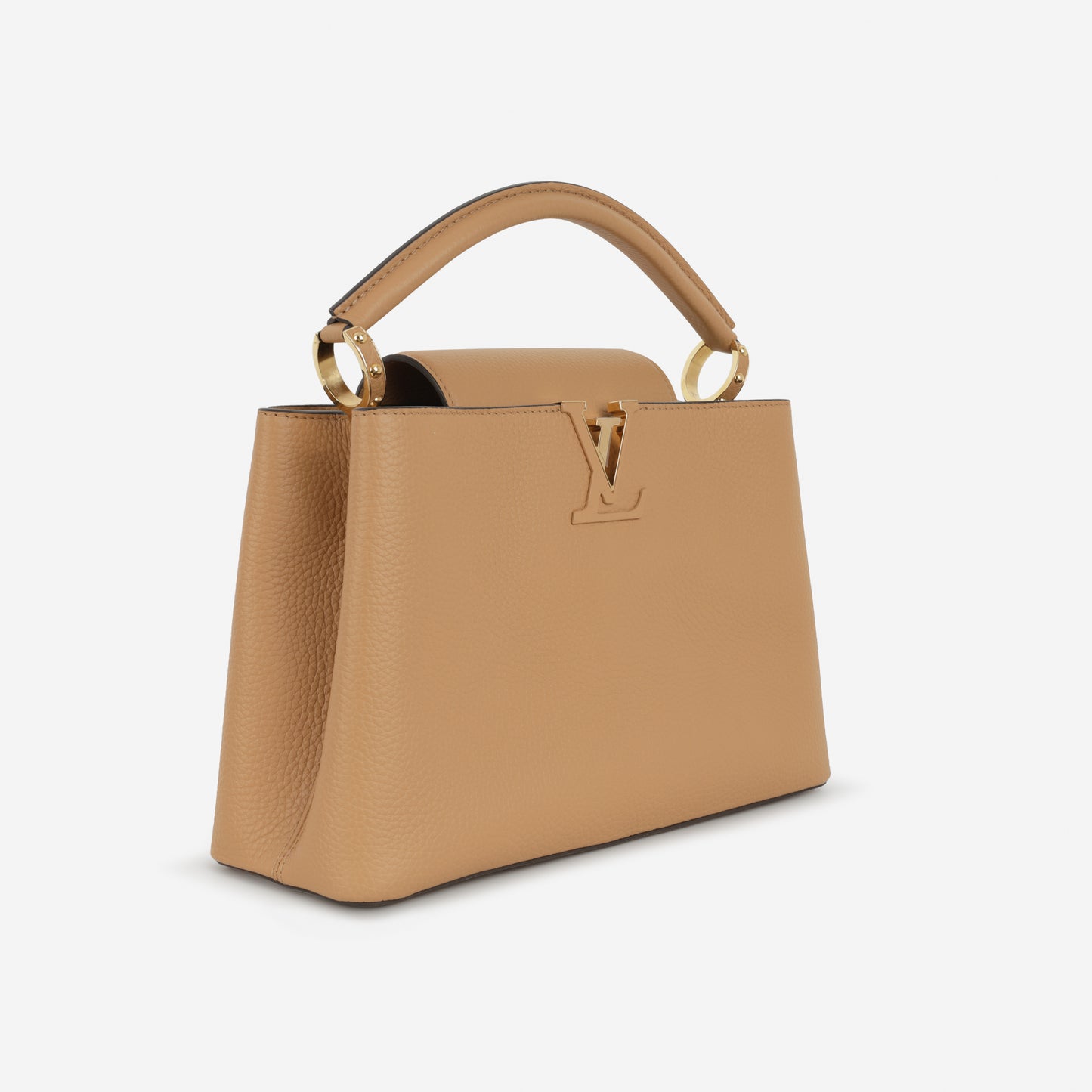 Louis Vuitton Capucines MM - Beige Taurillon | Gold Hardware