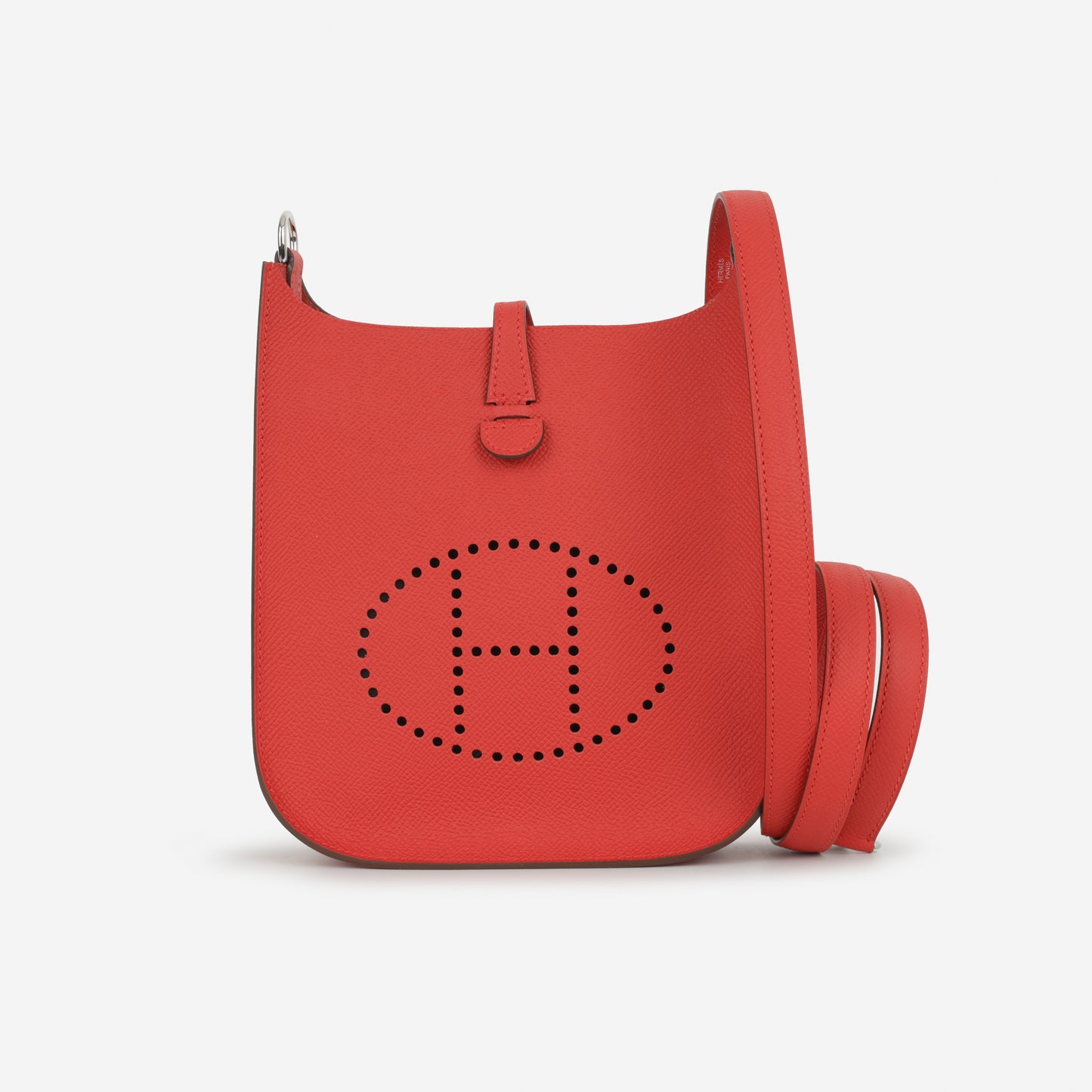 Hermès Mini Evelyne 16 - Rouge Radieux Epsom | Palladium Hardware - Bagista