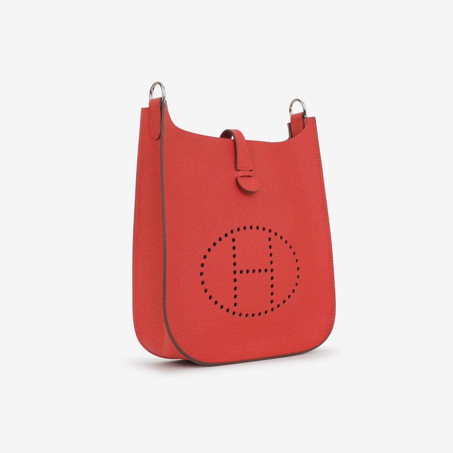 Hermès Mini Evelyne 16 - Rouge Radieux Epsom | Palladium Hardware - Bagista