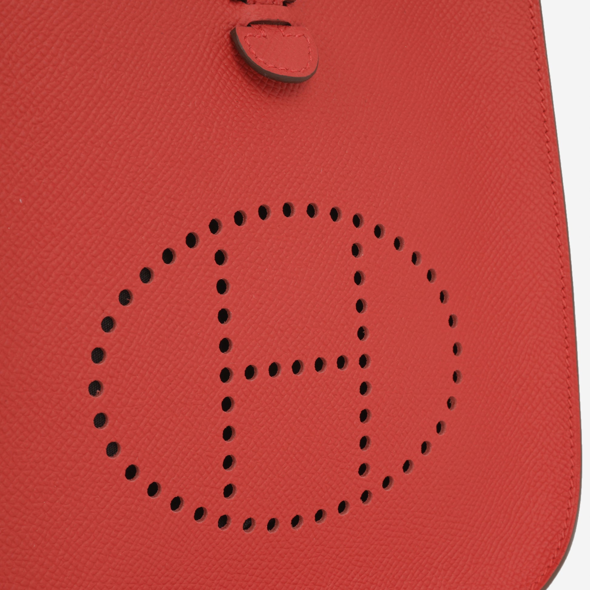 Hermès Mini Evelyne 16 - Rouge Radieux Epsom | Palladium Hardware - Bagista