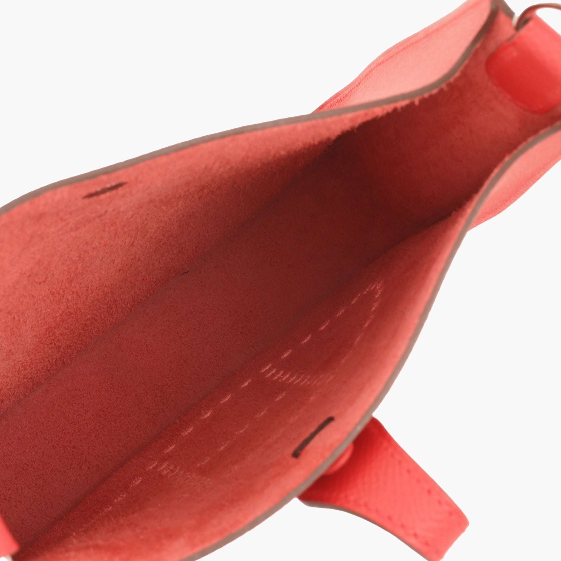 Hermès Mini Evelyne 16 - Rouge Radieux Epsom | Palladium Hardware - Bagista