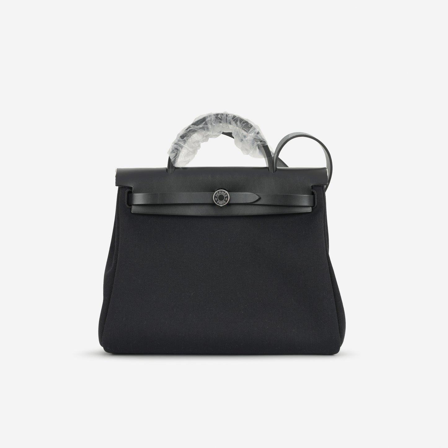 Hermès Herbag 31 - Black Canvas / Hunter | Palladium Hardware