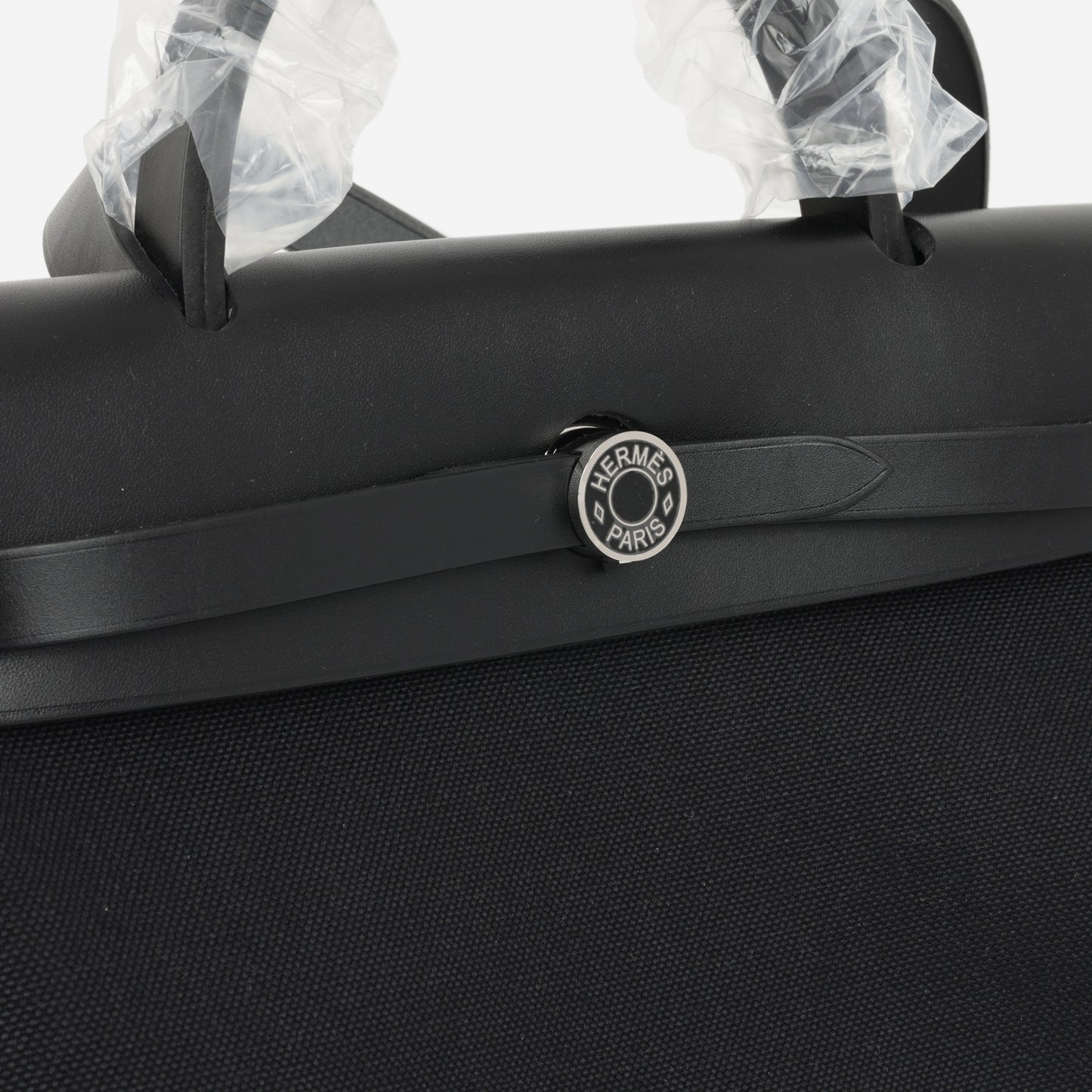 Hermès Herbag 31 - Black Canvas / Hunter | Palladium Hardware