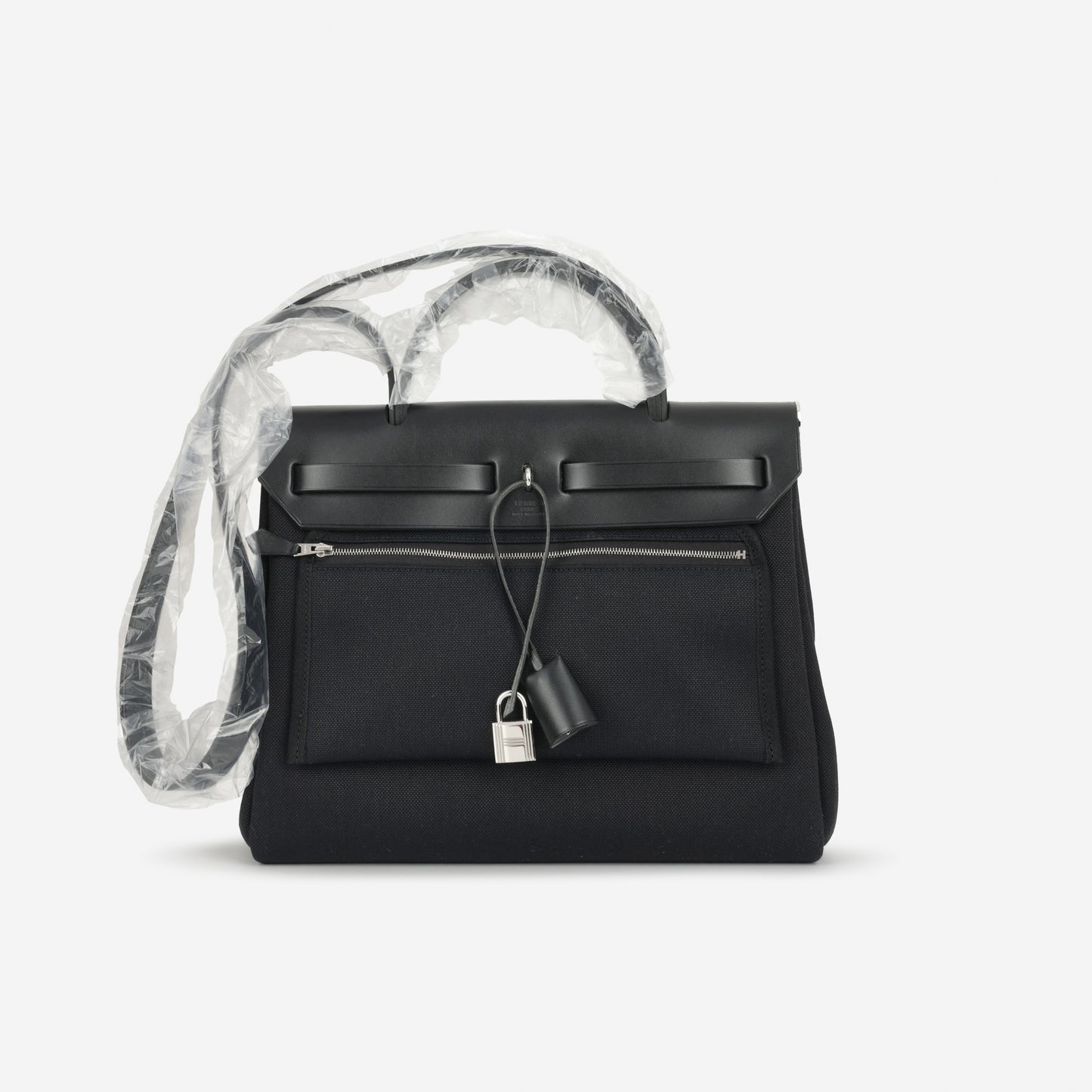 Hermès Herbag 31 - Black Canvas / Hunter | Palladium Hardware