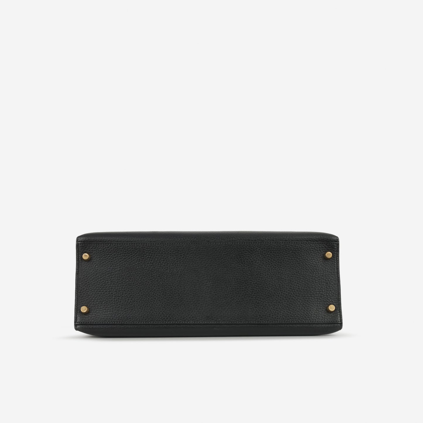 Hermès Vintage Kelly 35 'Mou' - Black Ardennes | Gold Hardware