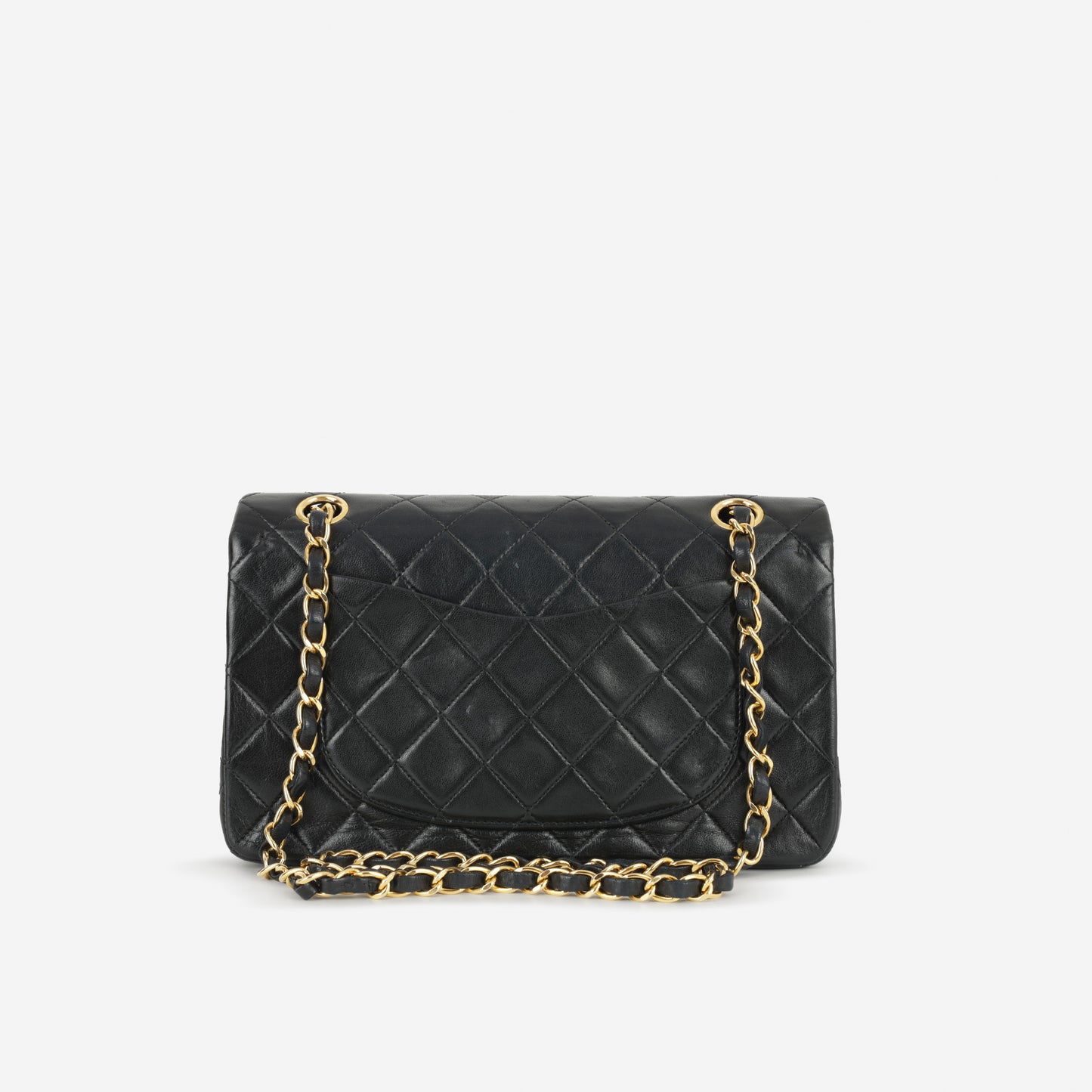 Chanel Vintage Small Classic Flap | Black Lambskin | Gold Hardware