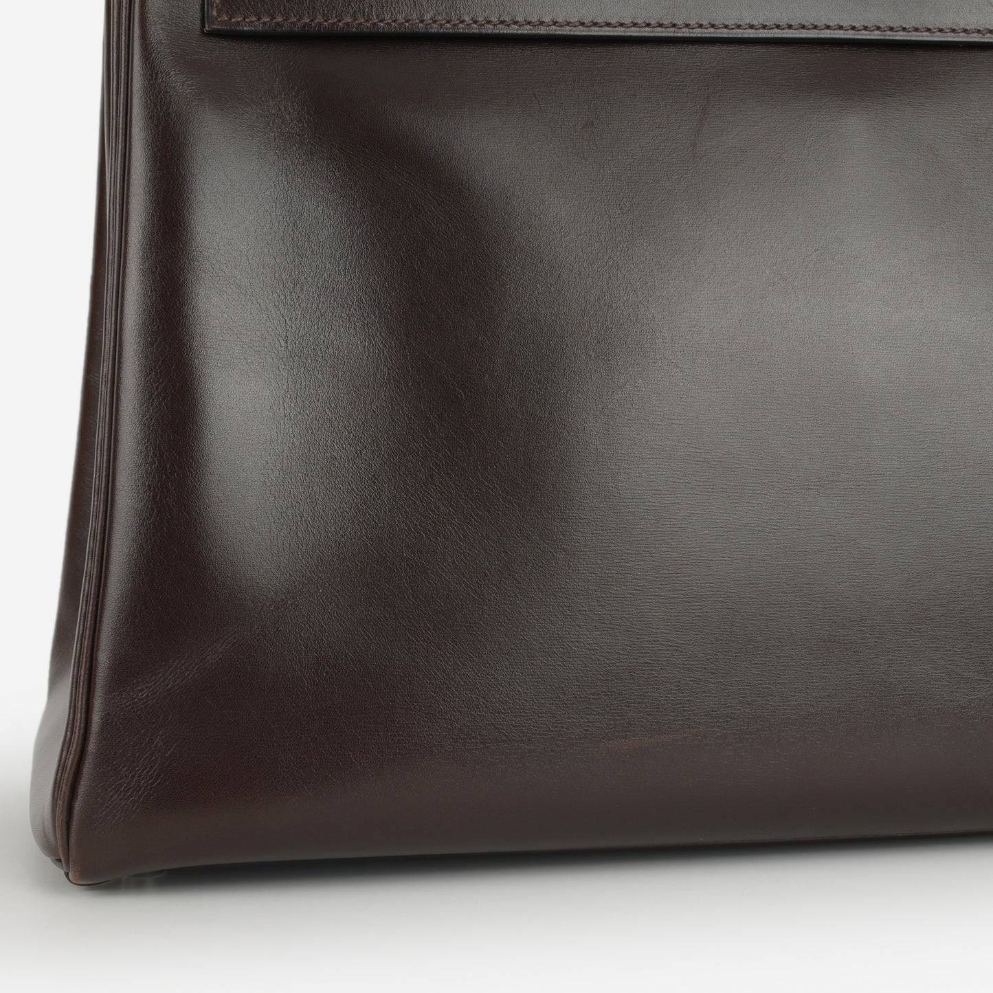 Hermès Kelly 35 - Ebene Box Calf Retourne | Palladium Hardware