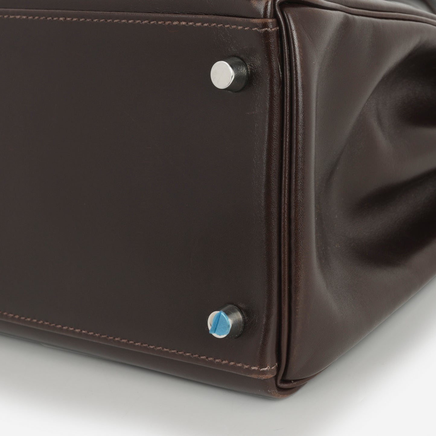 Hermès Kelly 35 - Ebene Box Calf Retourne | Palladium Hardware