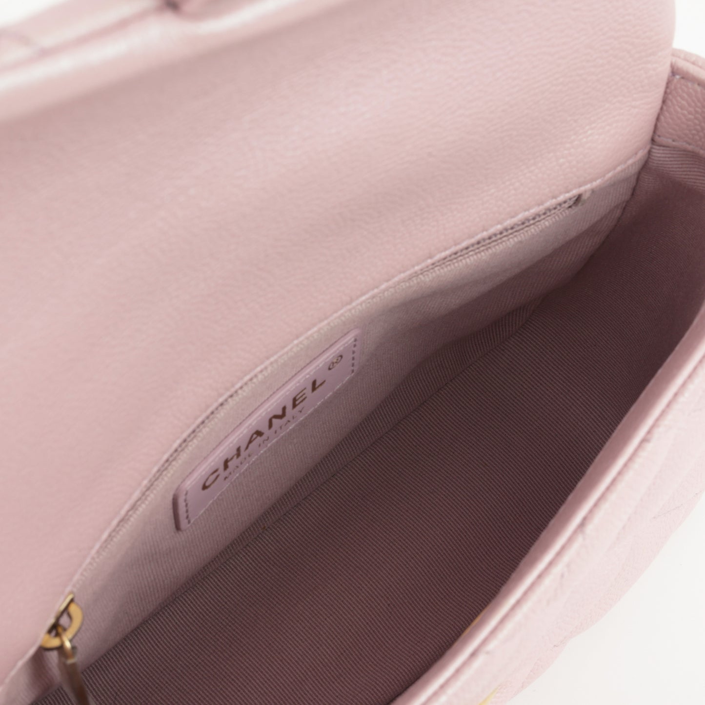 Chanel My Perfect Mini Adjustable Flap - Iridescent Pink Caviar | Gold Hardware