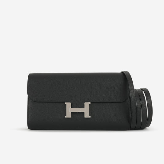 Hermès Constance To Go - Black Epsom | Palladium Hardware