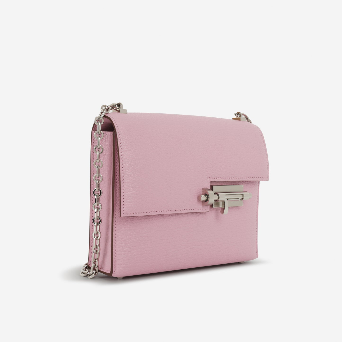 Hermès Mini Verrou Chaine - Mauve Sylvestre Chevre | Palladium Hardware