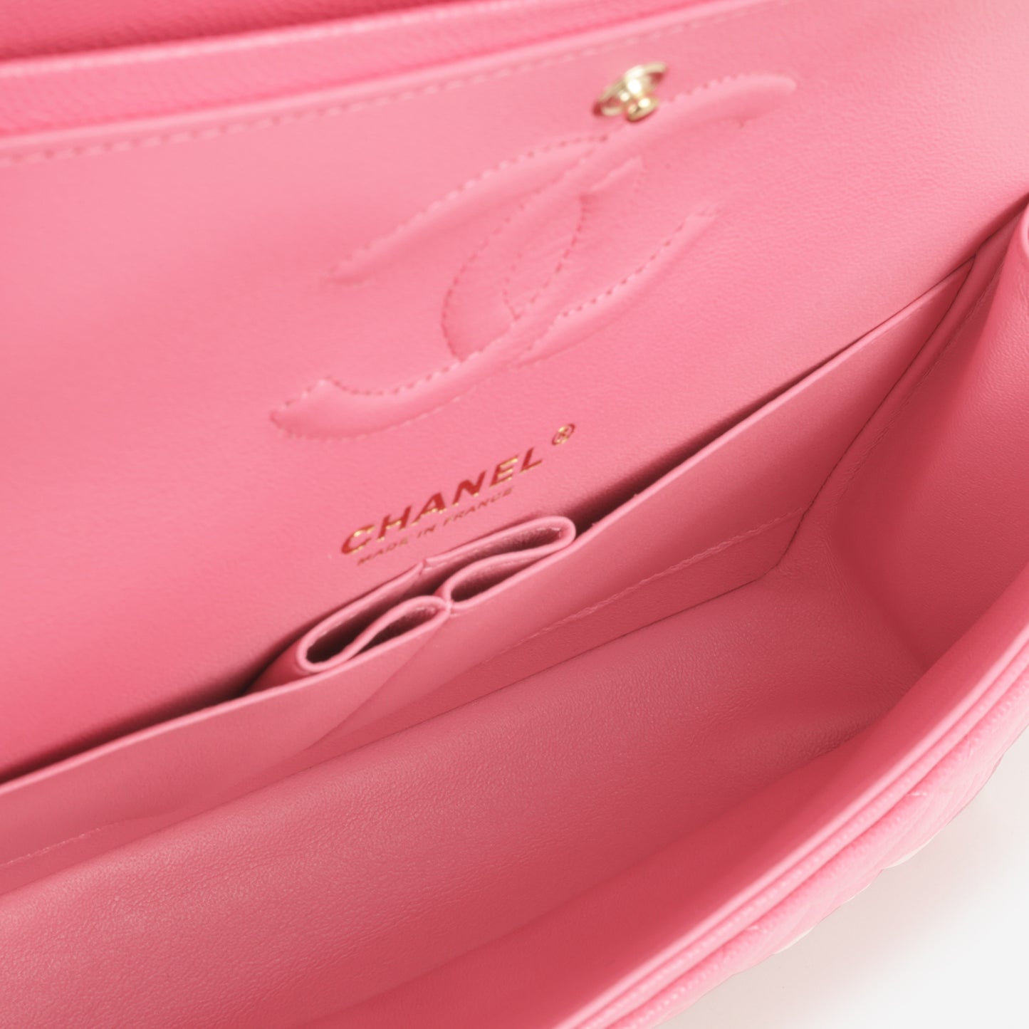 Chanel Medium Classic Flap - Hot Pink Caviar | Champagne Gold Hardware - Bagista