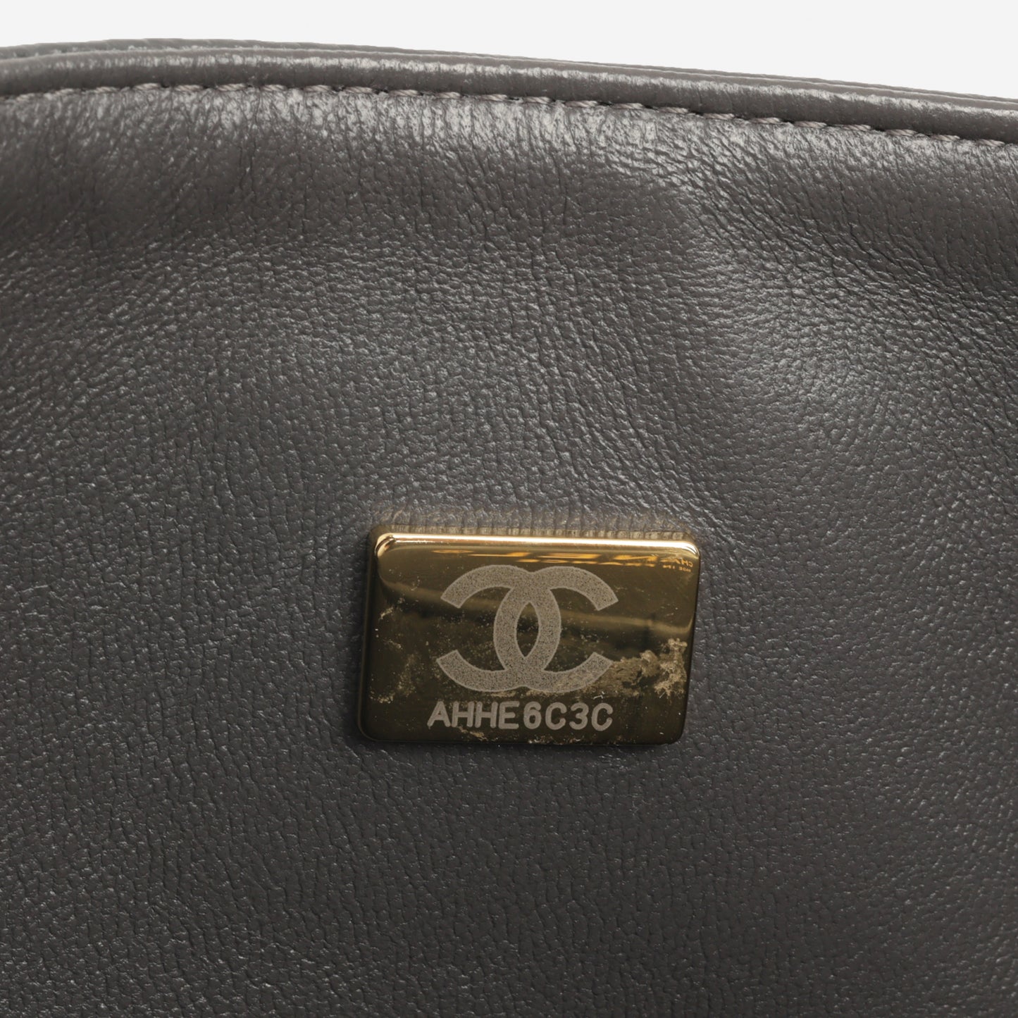 Chanel Medium Classic Flap - Grey Caviar | Champagne Gold Hardware - Bagista
