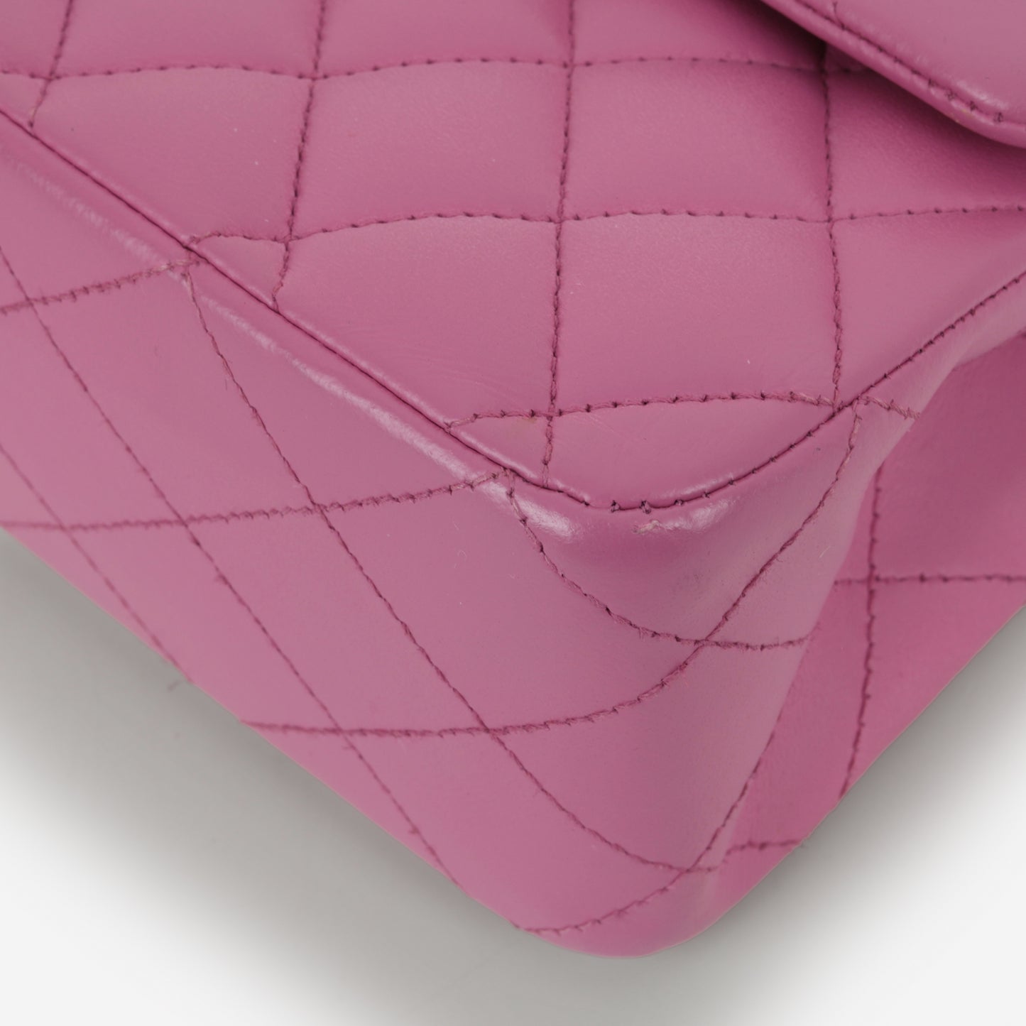 Chanel Medium Classic Flap - Purple Lambskin | Silver Hardware