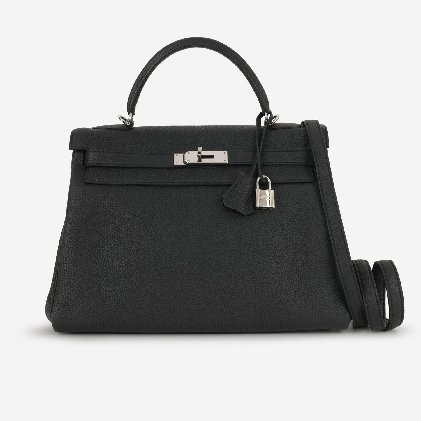 Hermès Kelly 32 - Black Togo | Palladium Hardware - Bagista