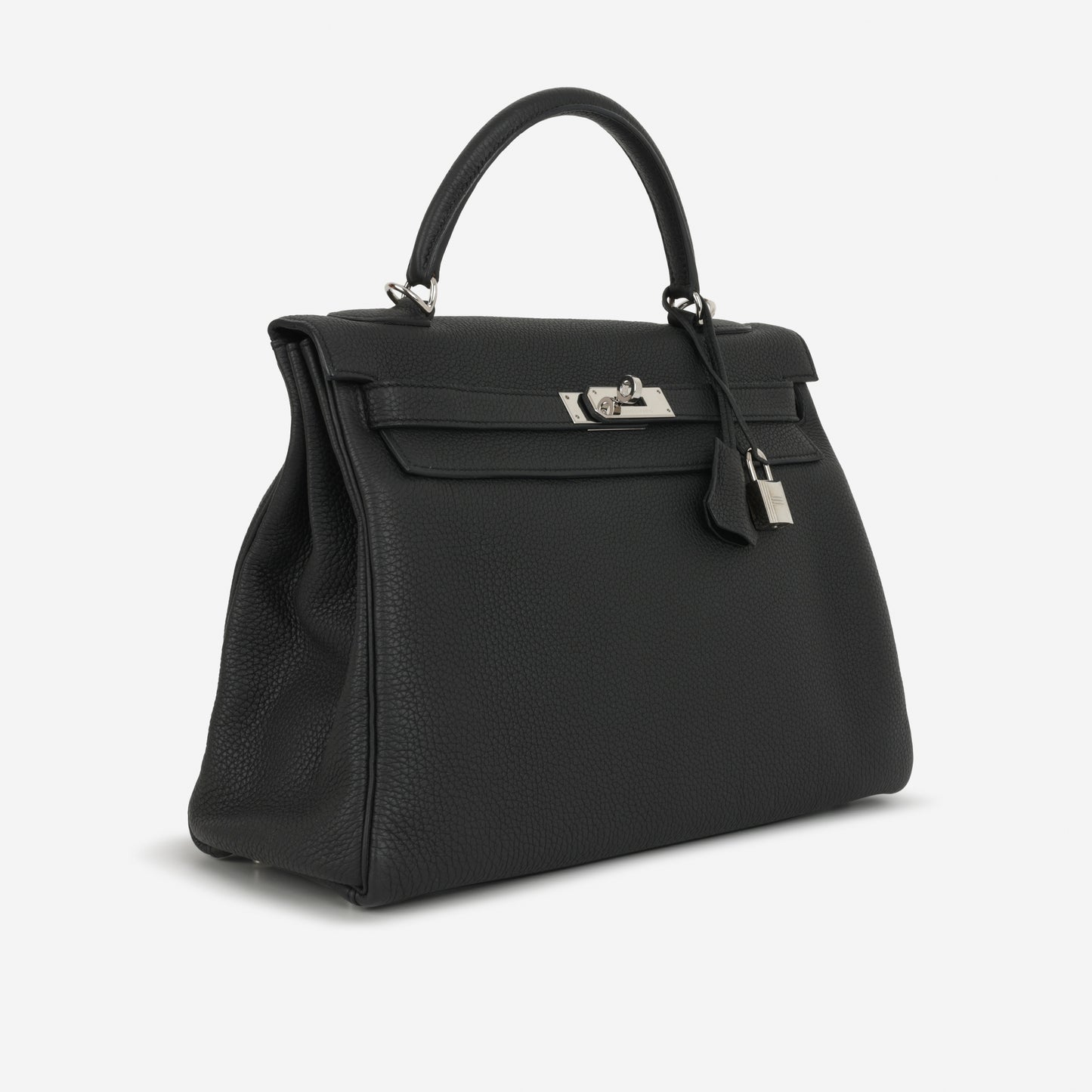 Hermès Kelly 32 - Black Togo | Palladium Hardware - Bagista
