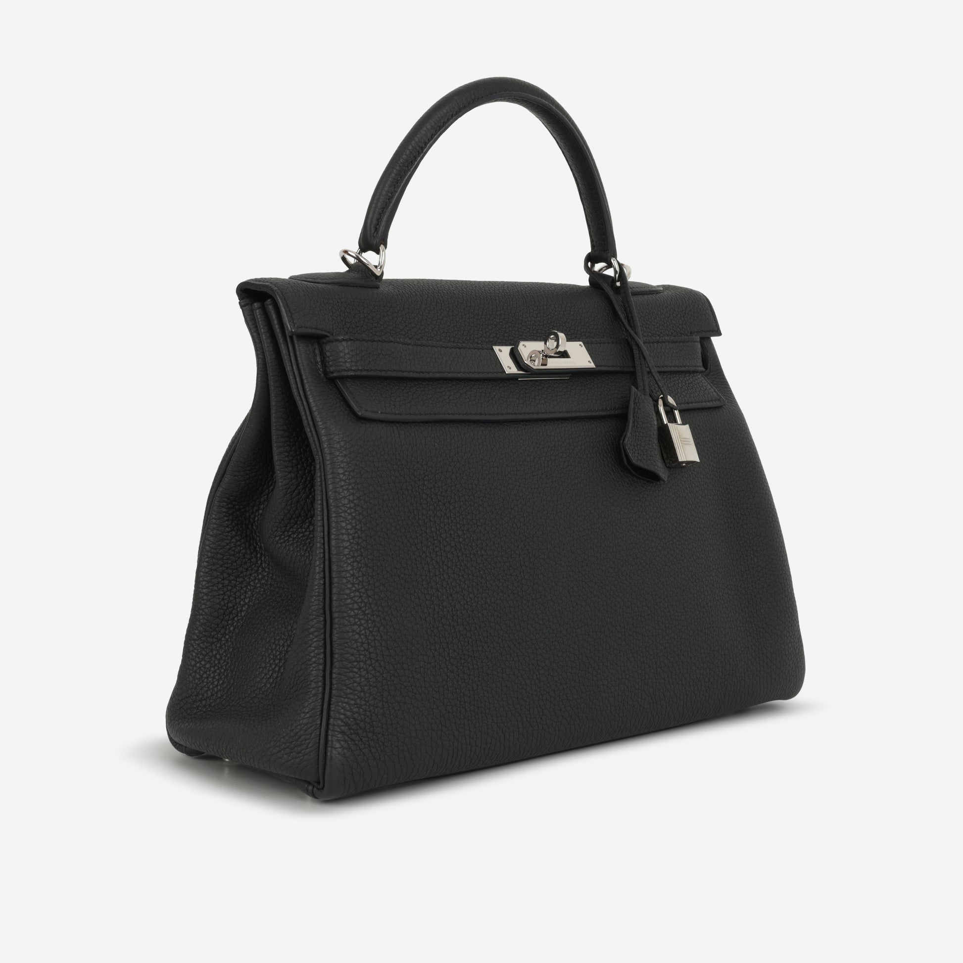 Hermès Kelly 32 - Black Togo | Palladium Hardware - Bagista