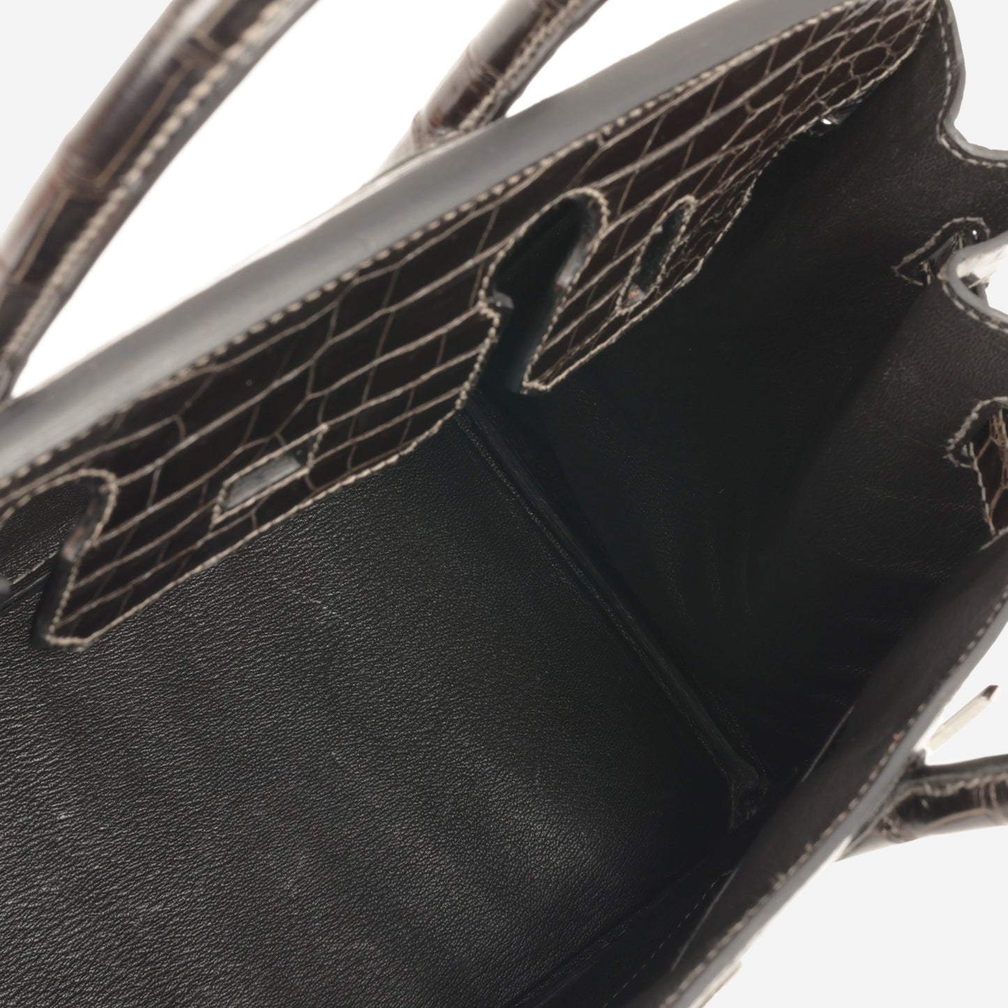 Hermès Birkin 30 - Graphite Crocodile Porosus | Palladium Hardware