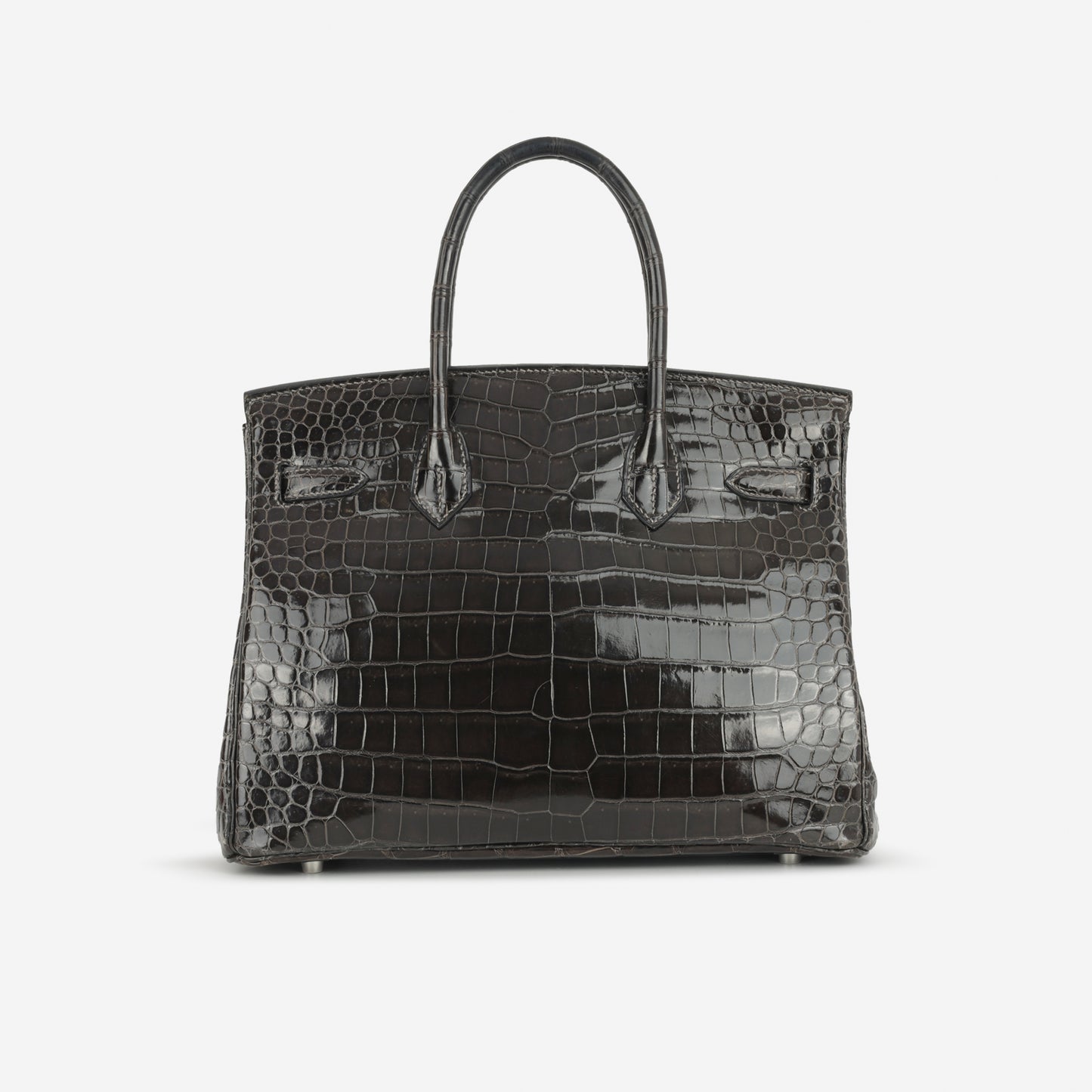 Hermès Birkin 30 - Graphite Crocodile Porosus | Palladium Hardware