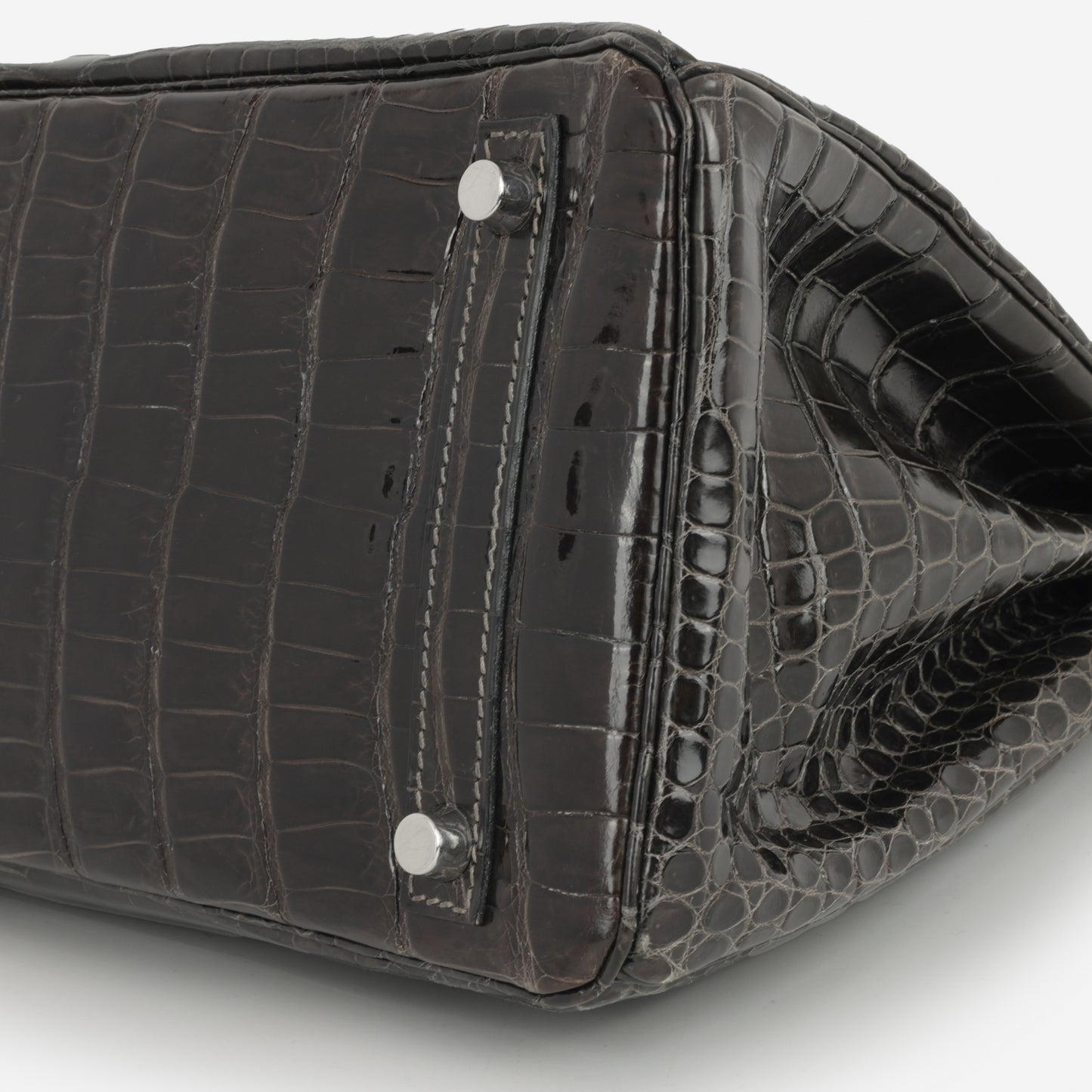 Hermès Birkin 30 - Graphite Crocodile Porosus | Palladium Hardware