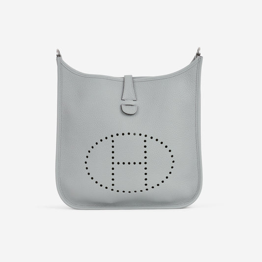 Hermès Evelyne 29 - Bleu Glacier Clemence | Palladium Hardware - Bagista