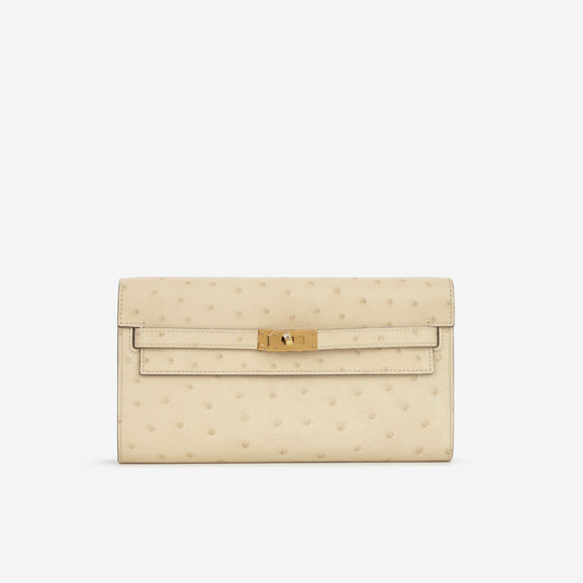 Hermès Kelly To Go - Parchemin Ostrich | Gold Hardware