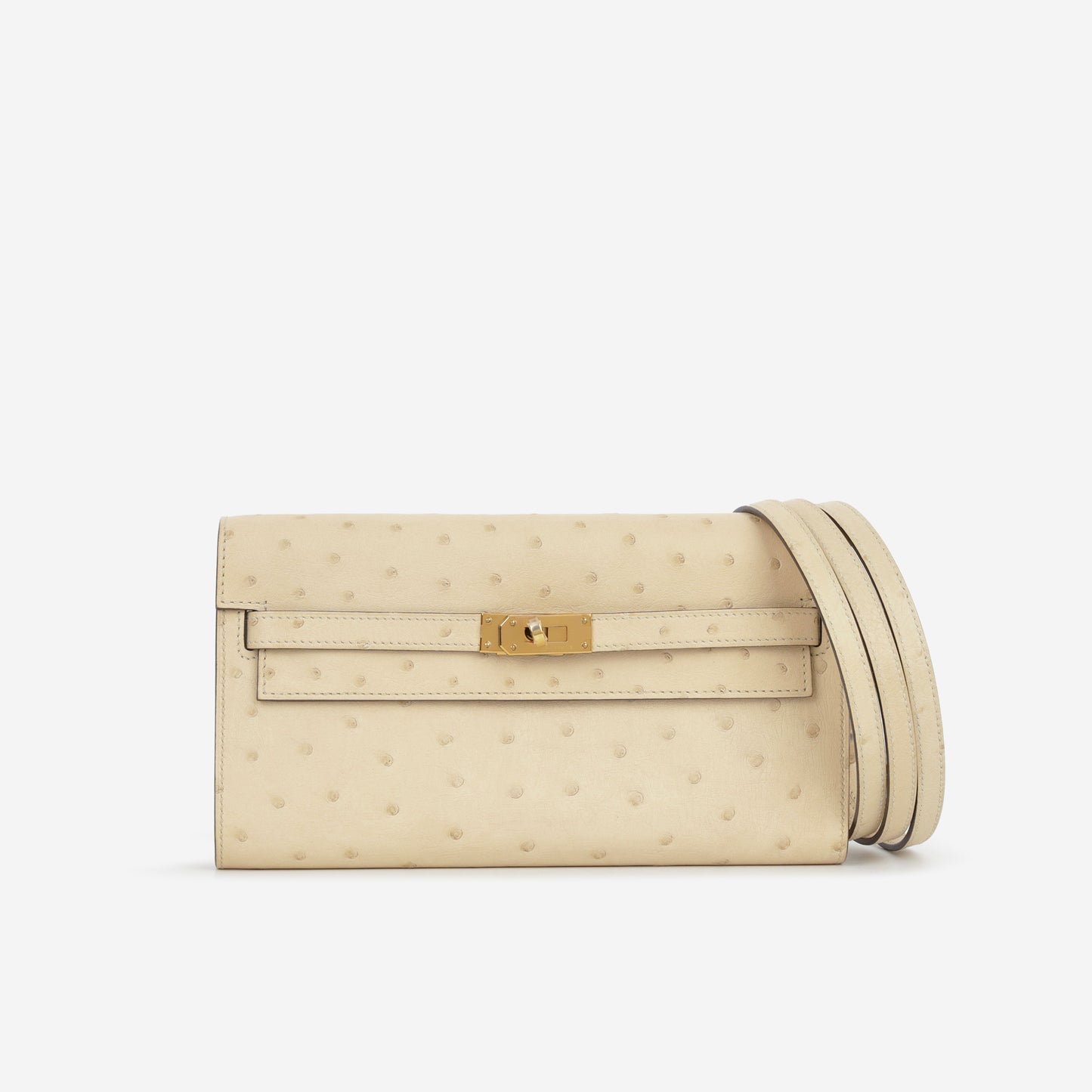 Hermès Kelly To Go - Parchemin Ostrich | Gold Hardware