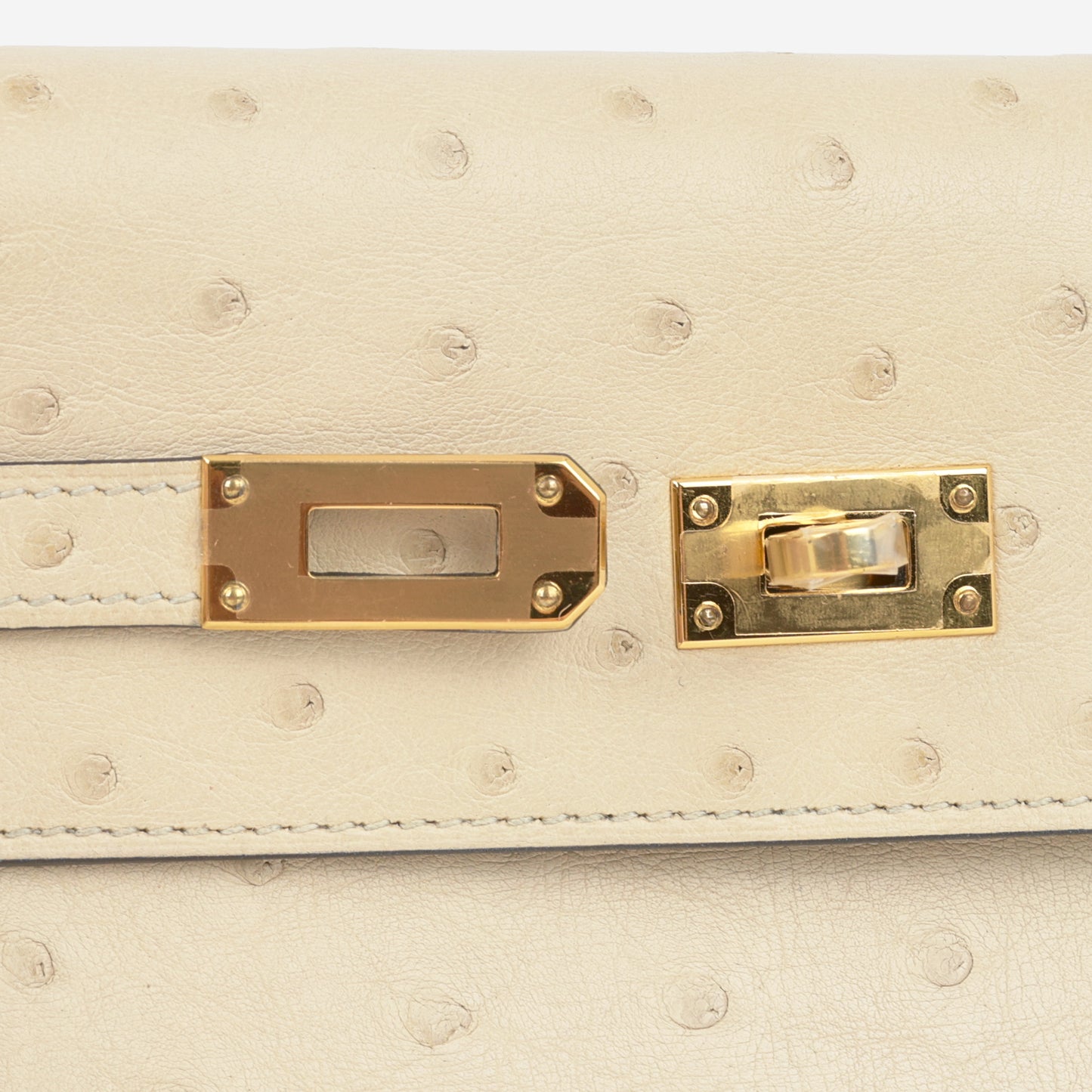 Hermès Kelly To Go - Parchemin Ostrich | Gold Hardware