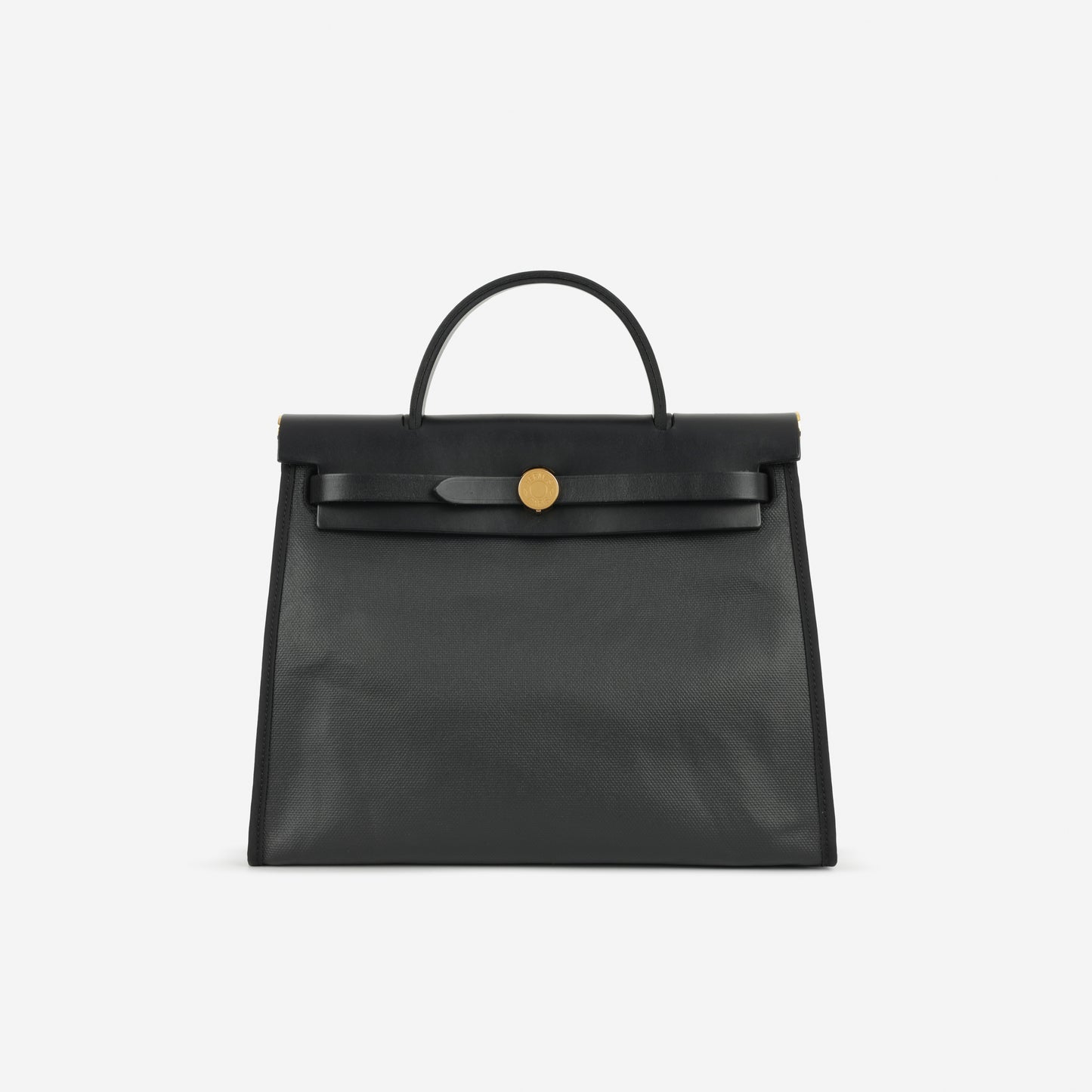 Hermès Herbag 31 - Black Berline Toile / Hunter | Gold Hardware