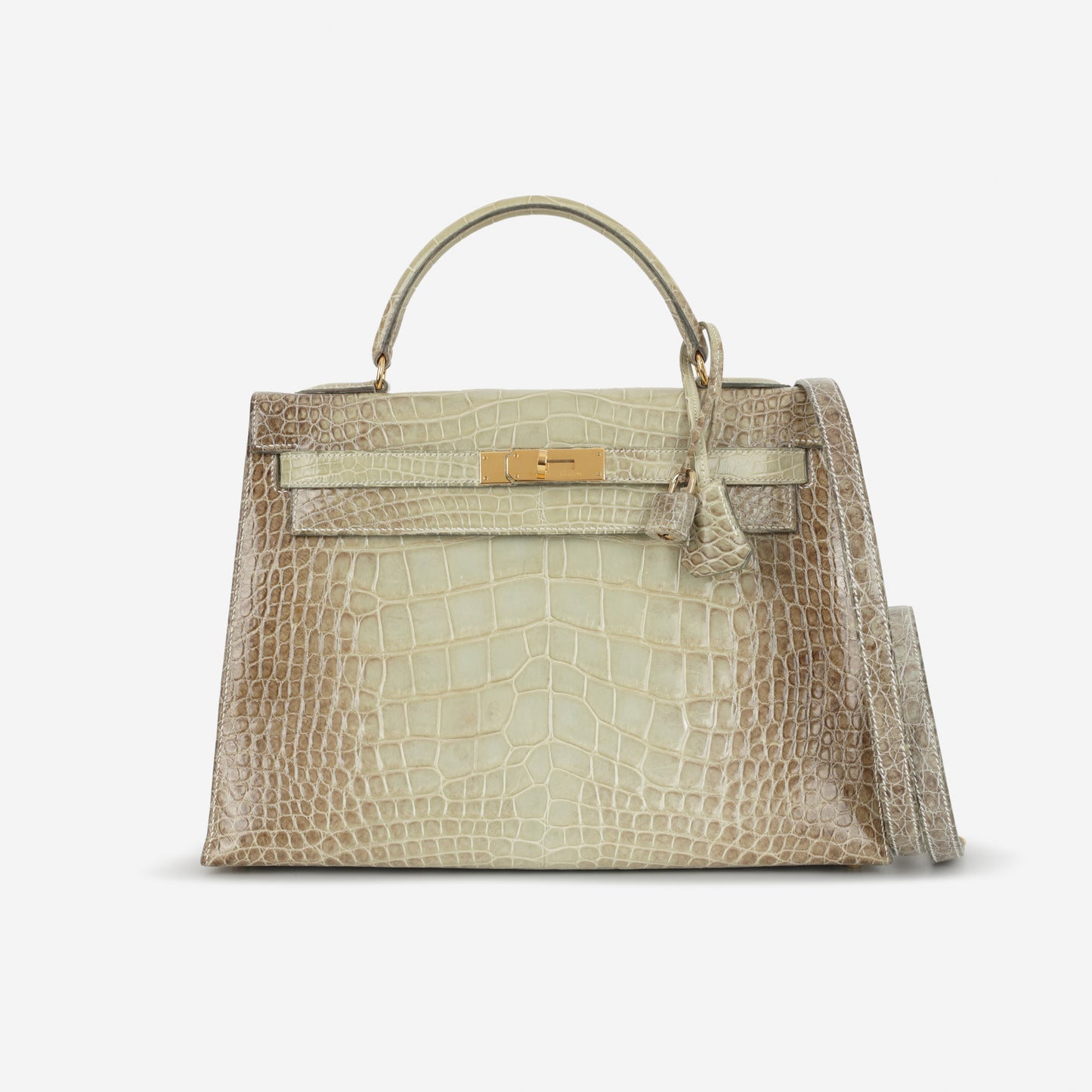 Hermès Vintage Kelly 32 - Natura Vert Celadon Alligator Mississippiensis | Gold Hardware
