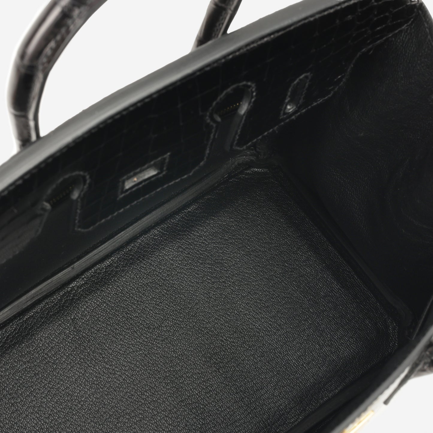 Hermès Birkin 25 - Black Crocodile Porosus | Gold Hardware