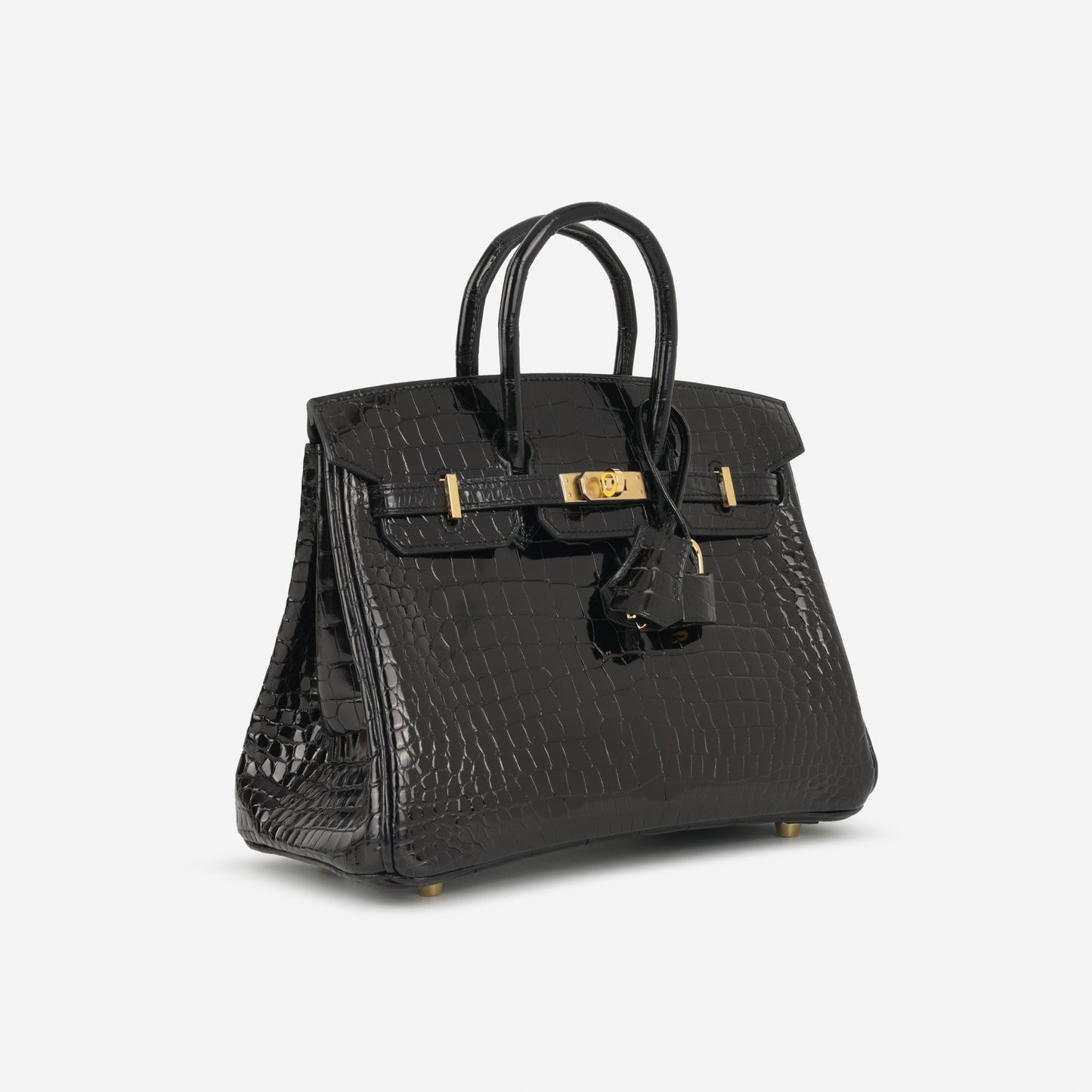 Hermès Birkin 25 - Black Crocodile Porosus | Gold Hardware