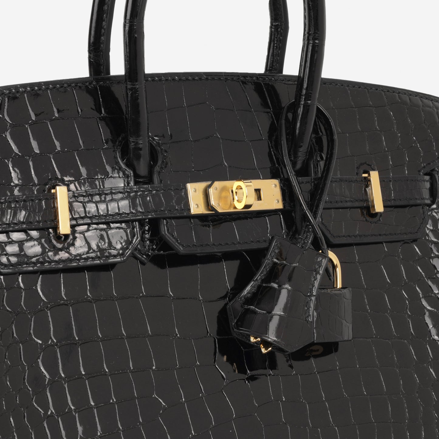 Hermès Birkin 25 - Black Crocodile Porosus | Gold Hardware