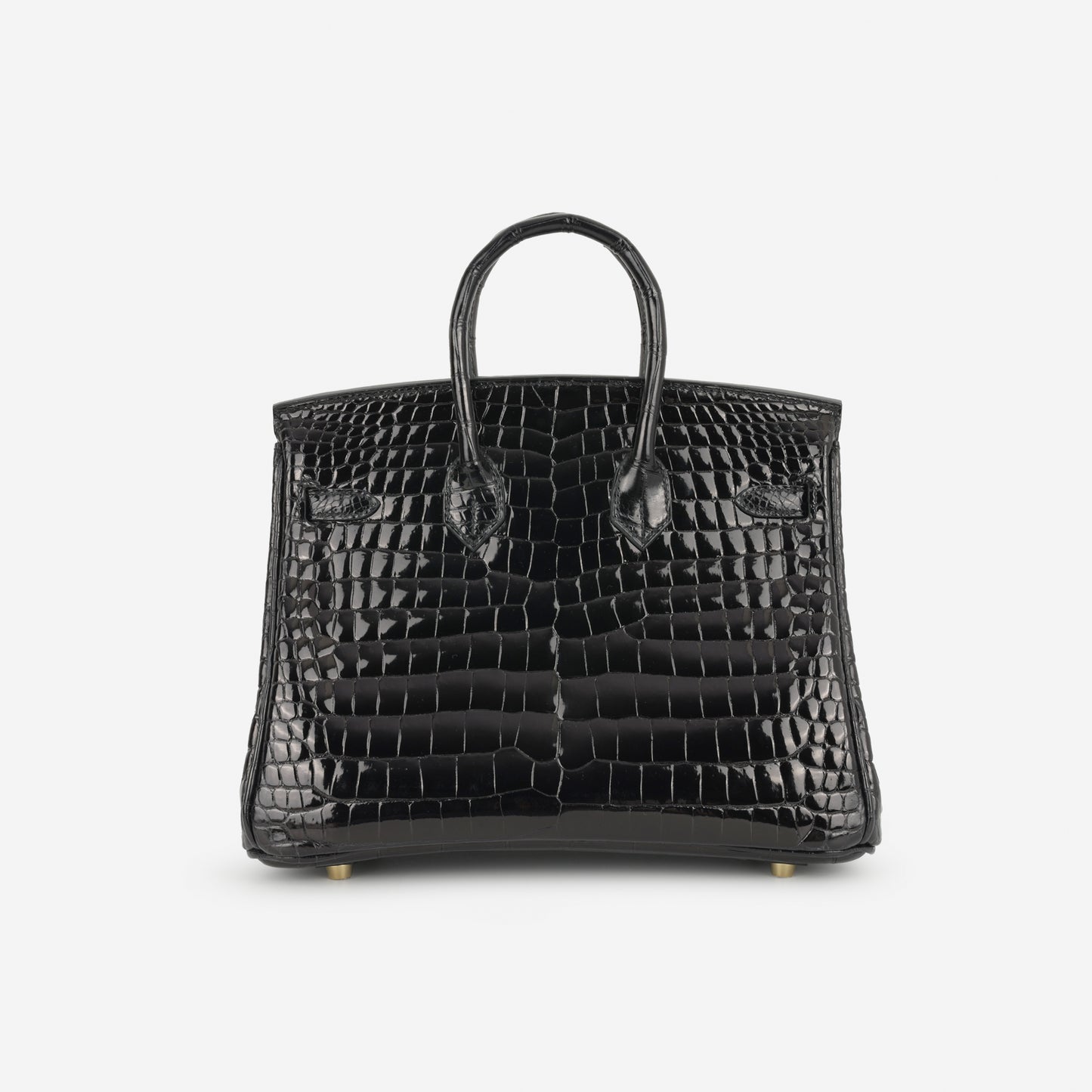 Hermès Birkin 25 - Black Crocodile Porosus | Gold Hardware