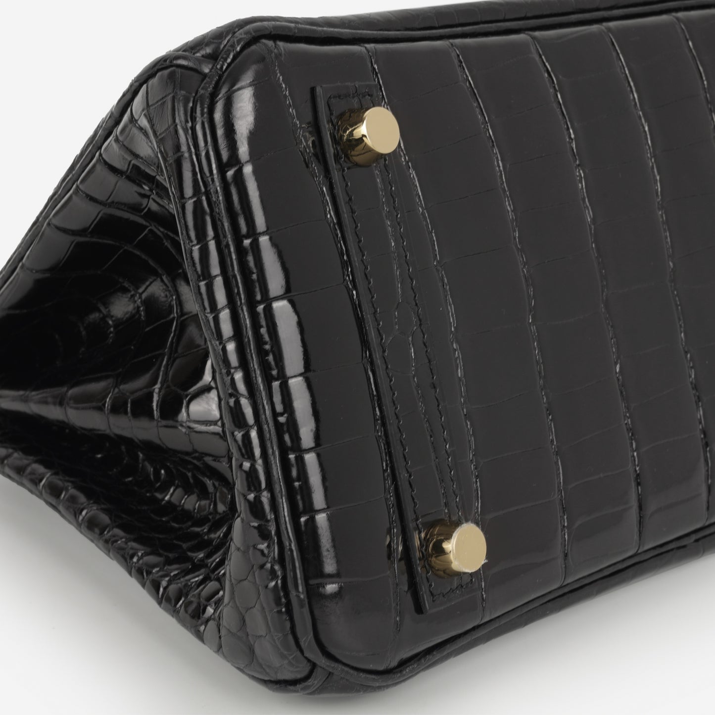 Hermès Birkin 25 - Black Crocodile Porosus | Gold Hardware