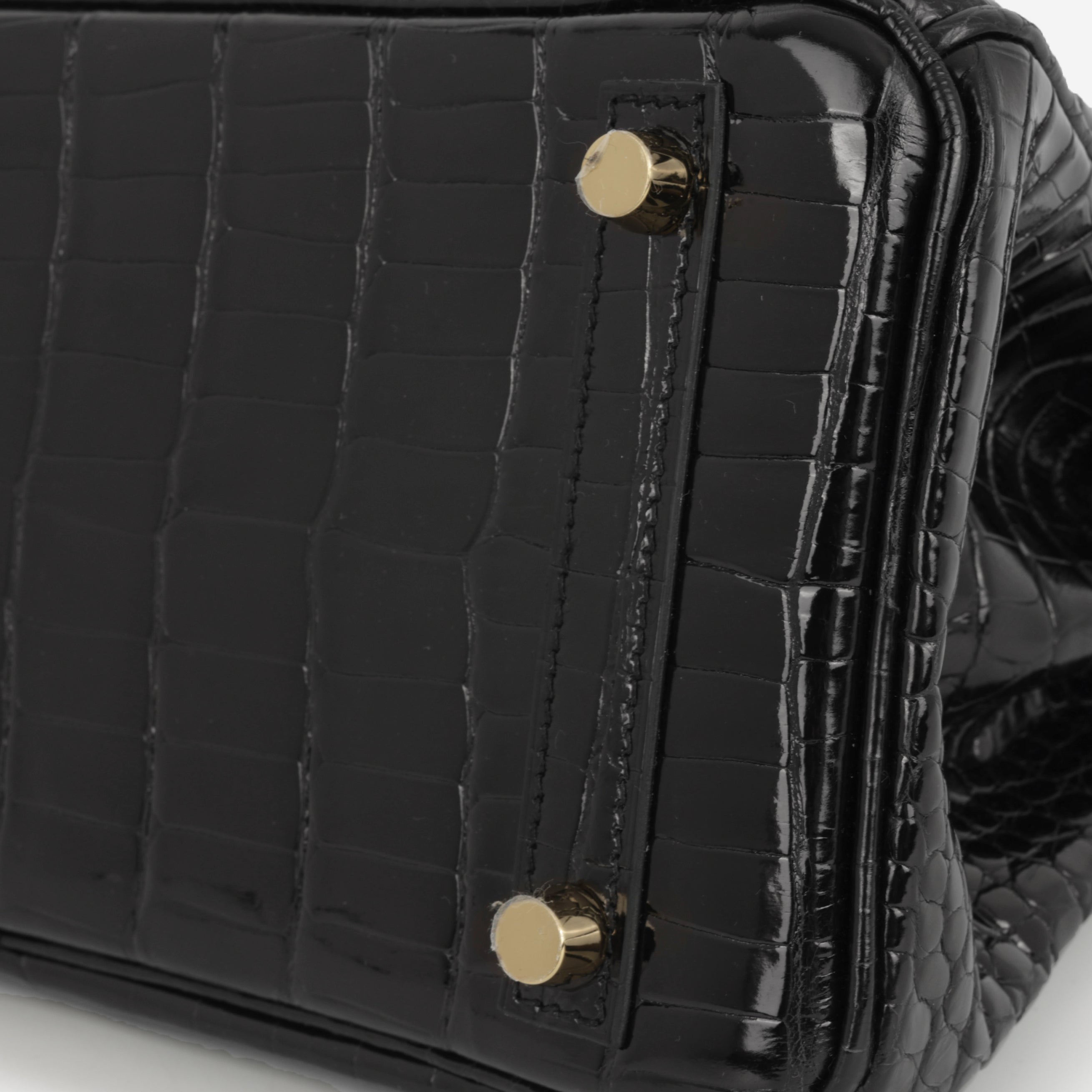 Rare Hermès Birkin 25 - Black Crocodile Porosus | Gold Hardware